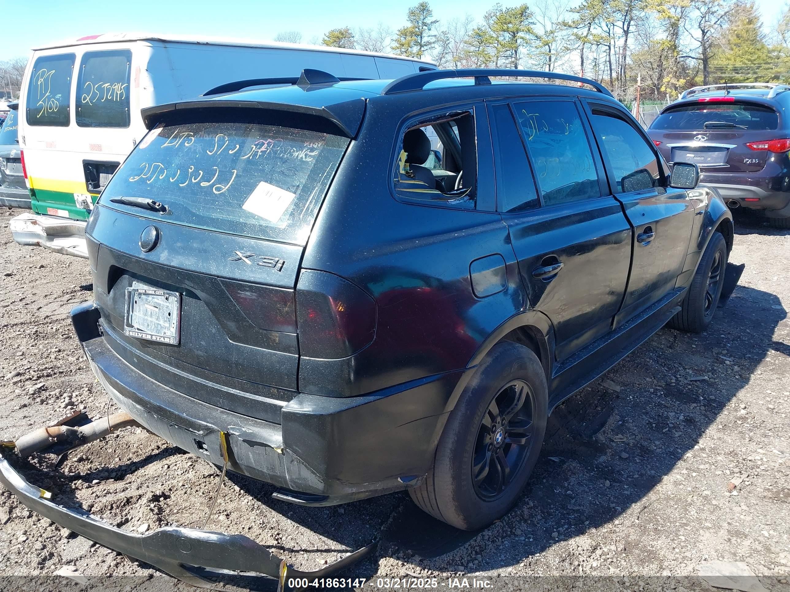 2004 Bmw X3 3.0i Black vin: WBXPA93414WA64054
