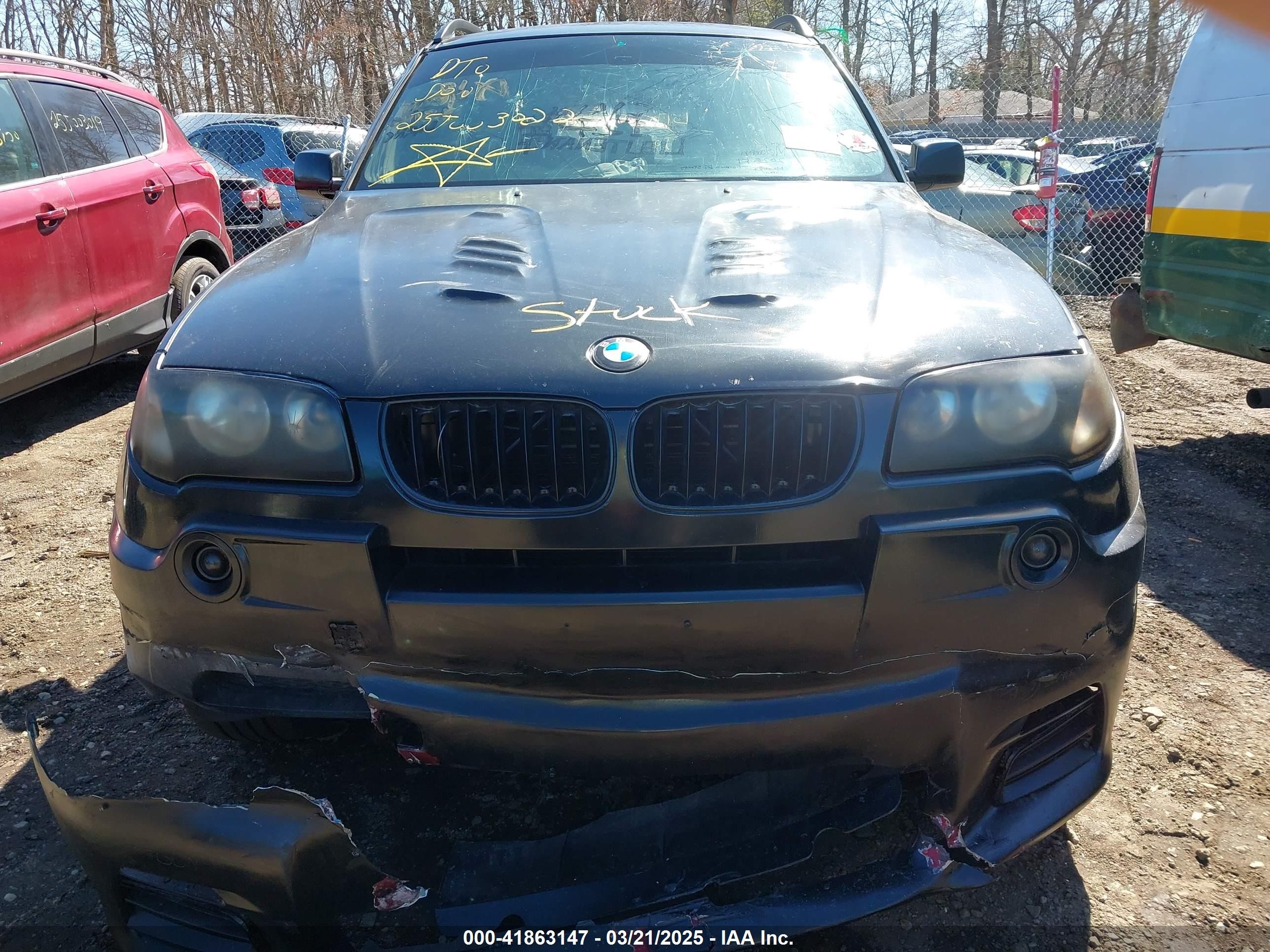 2004 Bmw X3 3.0i Black vin: WBXPA93414WA64054