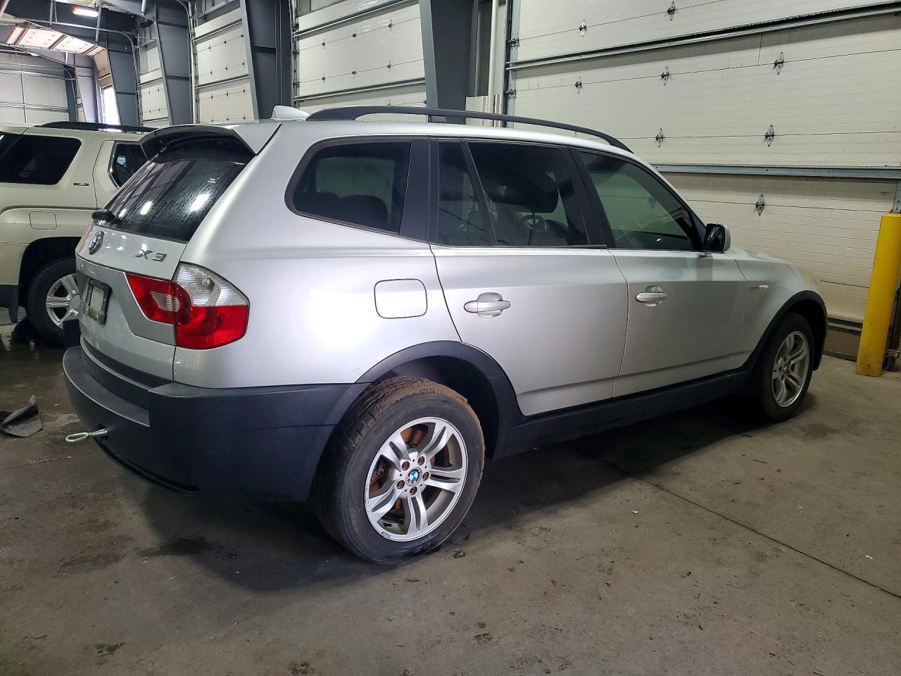 2005 Bmw X3 3.0i Silver vin: WBXPA93415WD11333