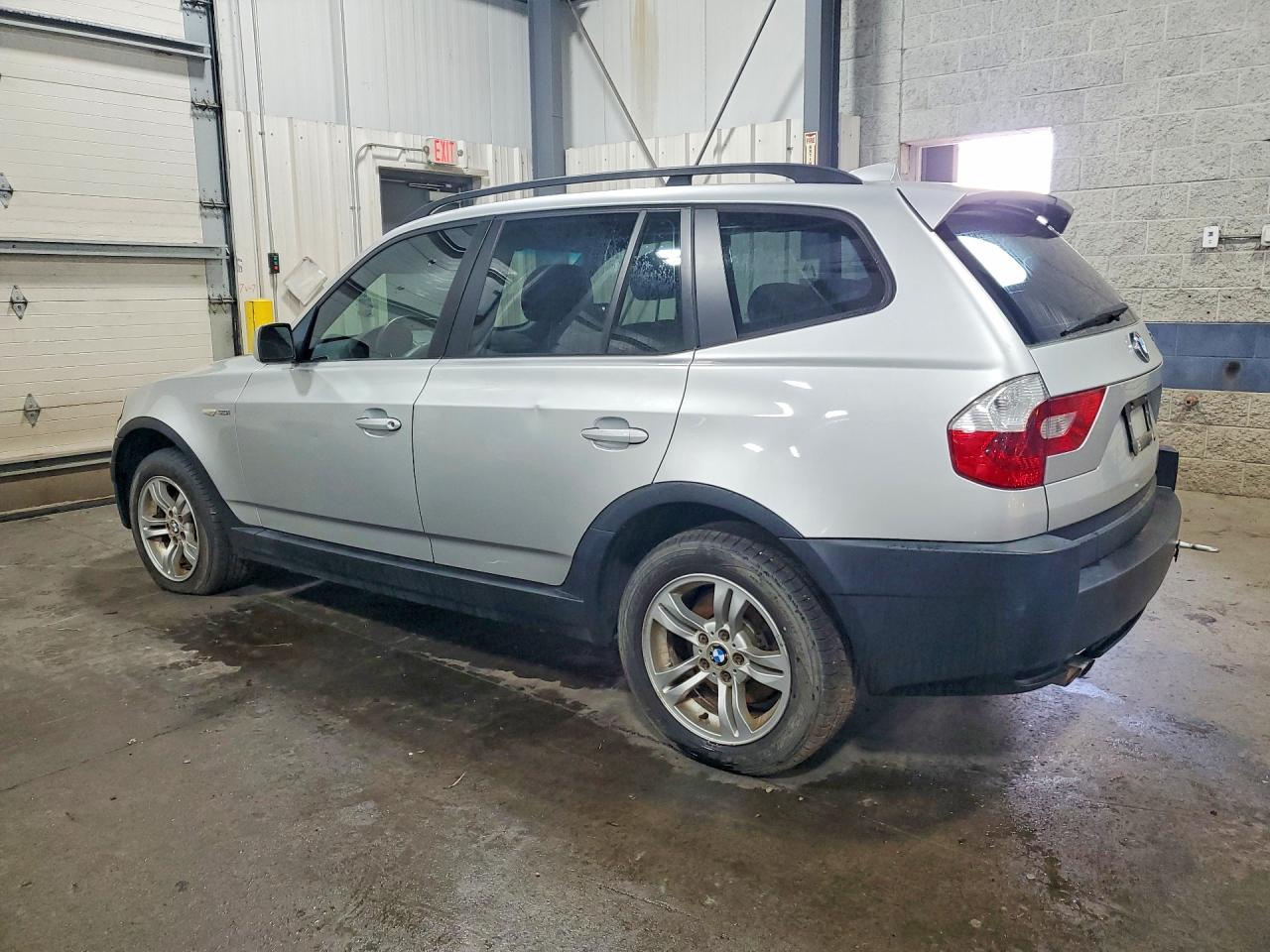2005 Bmw X3 3.0i Silver vin: WBXPA93415WD11333