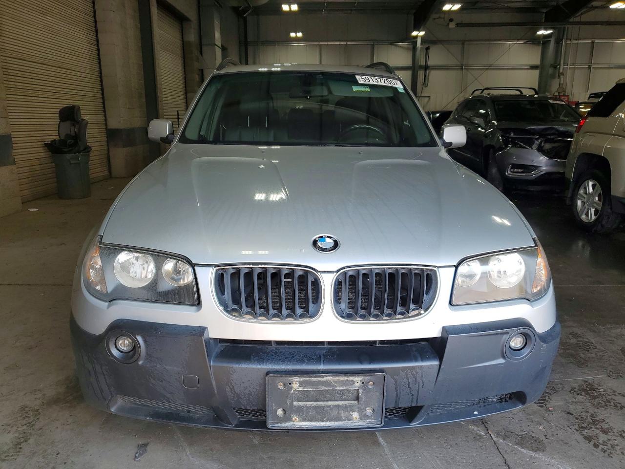 2005 Bmw X3 3.0i Silver vin: WBXPA93415WD11333