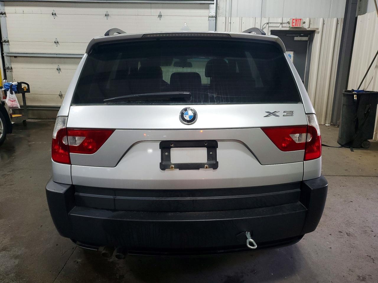2005 Bmw X3 3.0i Silver vin: WBXPA93415WD11333