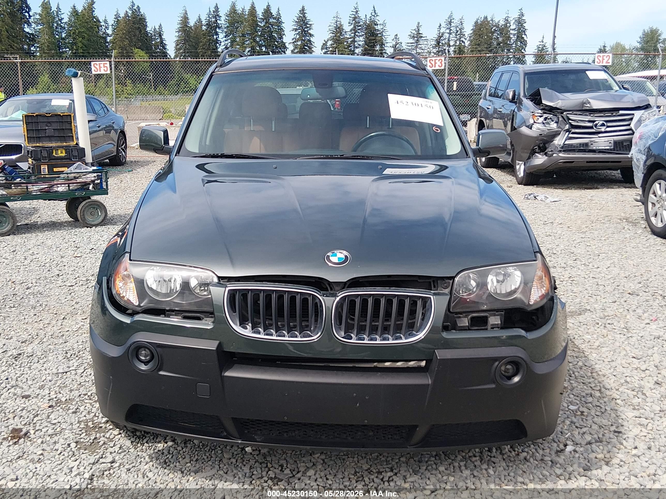 2005 Bmw X3 3.0i Gray vin: WBXPA93415WD19027