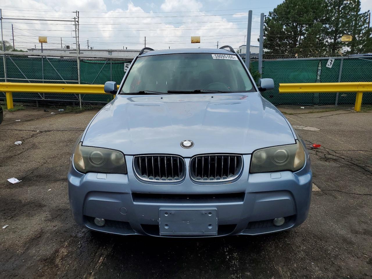 2006 Bmw X3 3.0i Blue vin: WBXPA93416WG82798