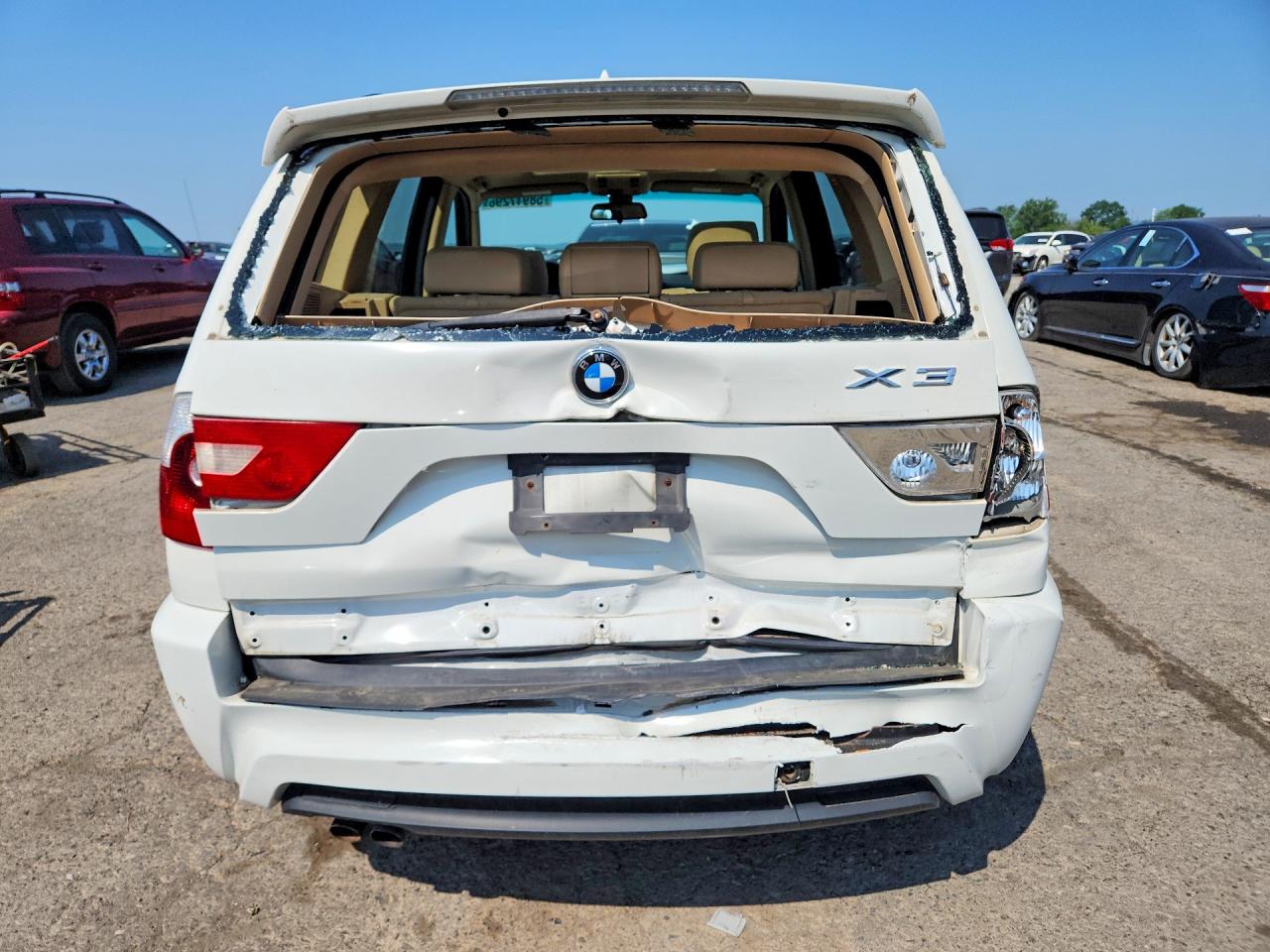 2006 Bmw X3 3.0i White vin: WBXPA93416WG90769
