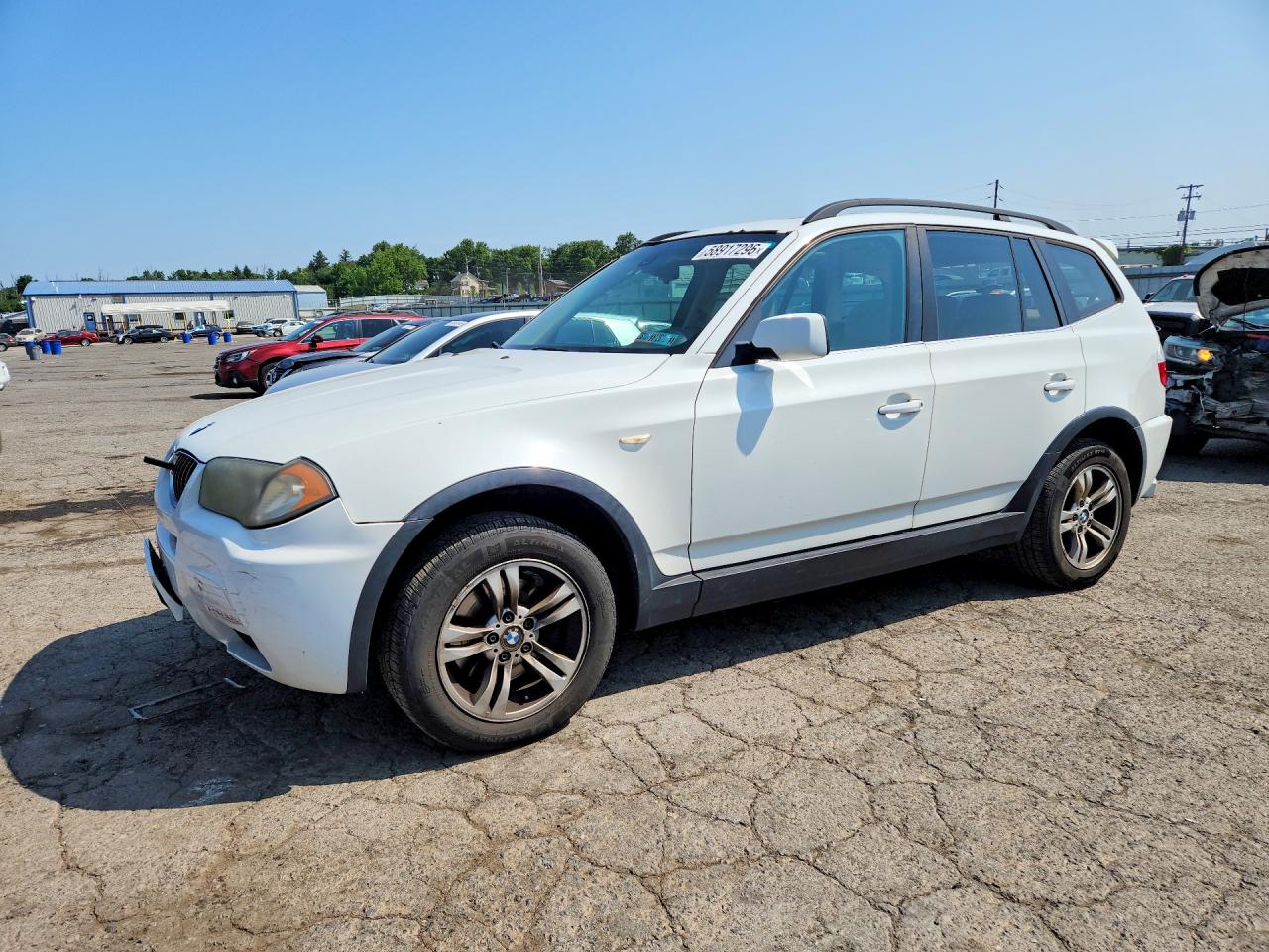 2006 Bmw X3 3.0i White vin: WBXPA93416WG90769