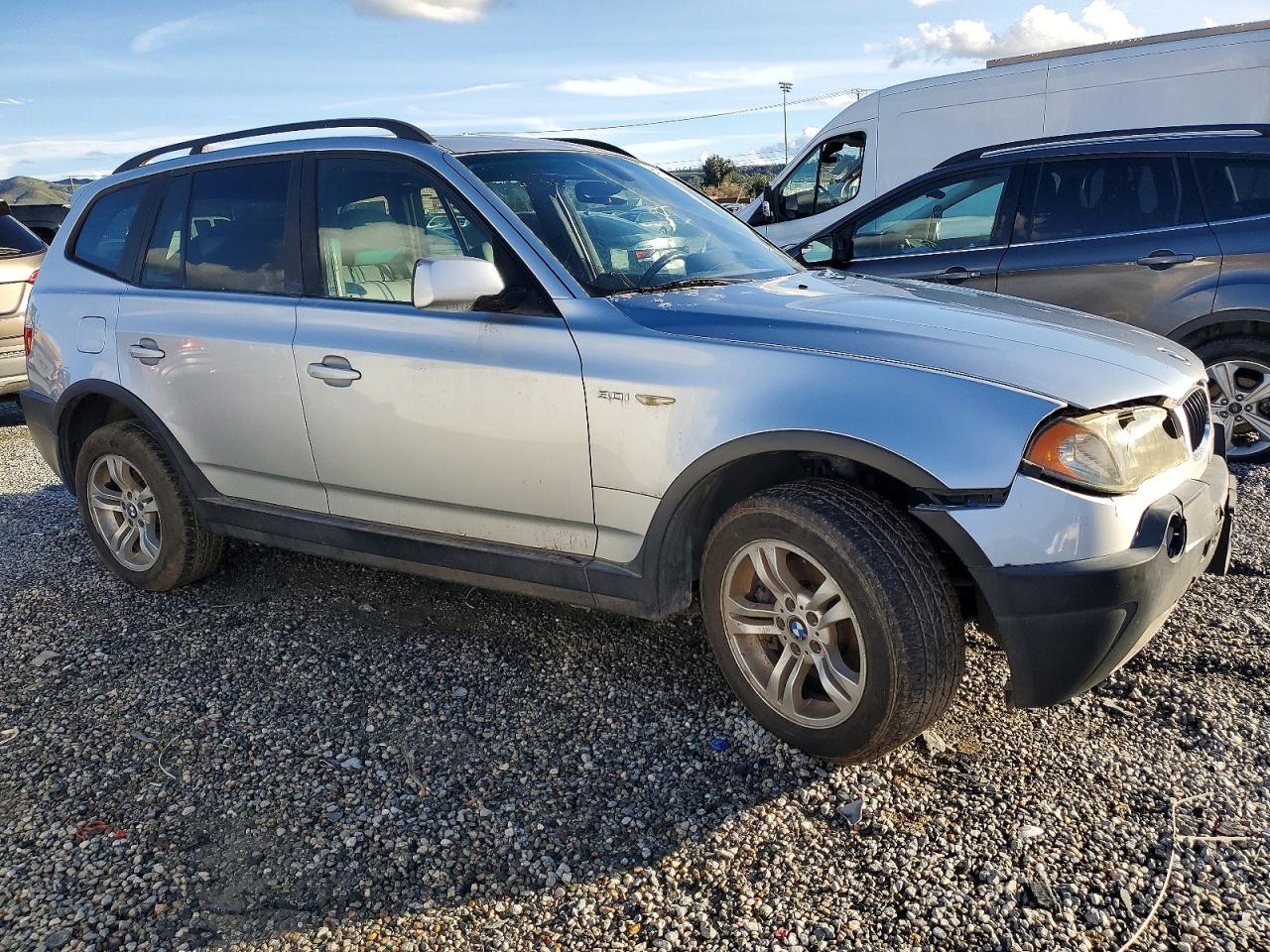 2004 Bmw X3 3.0i Silver vin: WBXPA93424WC32381