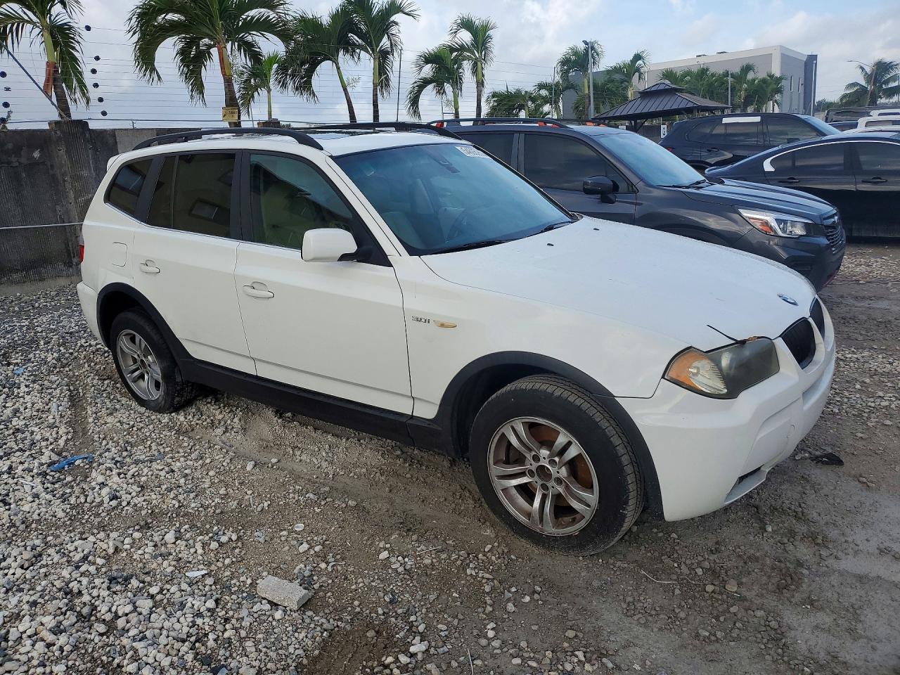 2006 Bmw X3 3.0i White vin: WBXPA93426WD28286