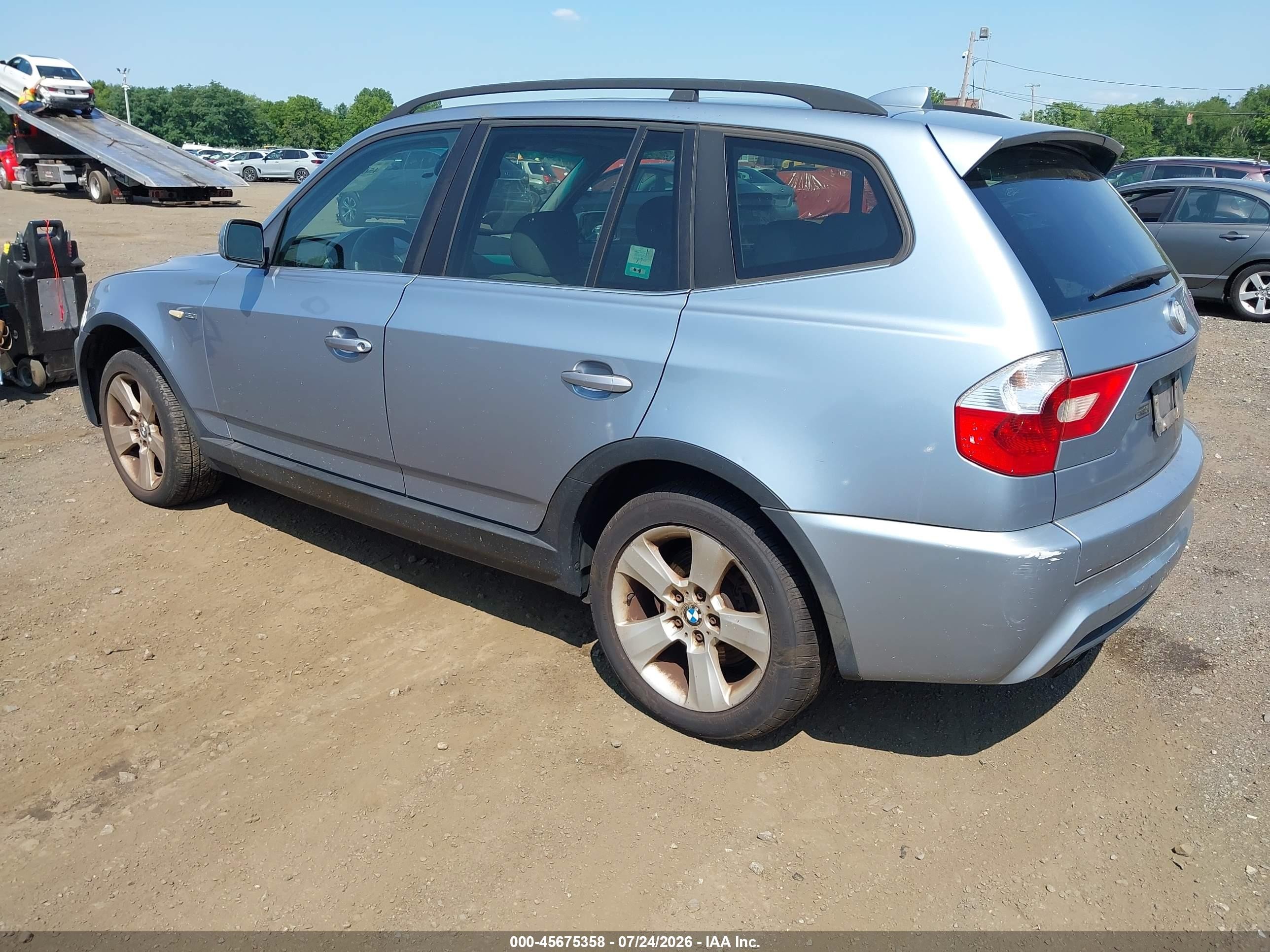 2006 Bmw X3 3.0i Light Blue vin: WBXPA93426WG78498