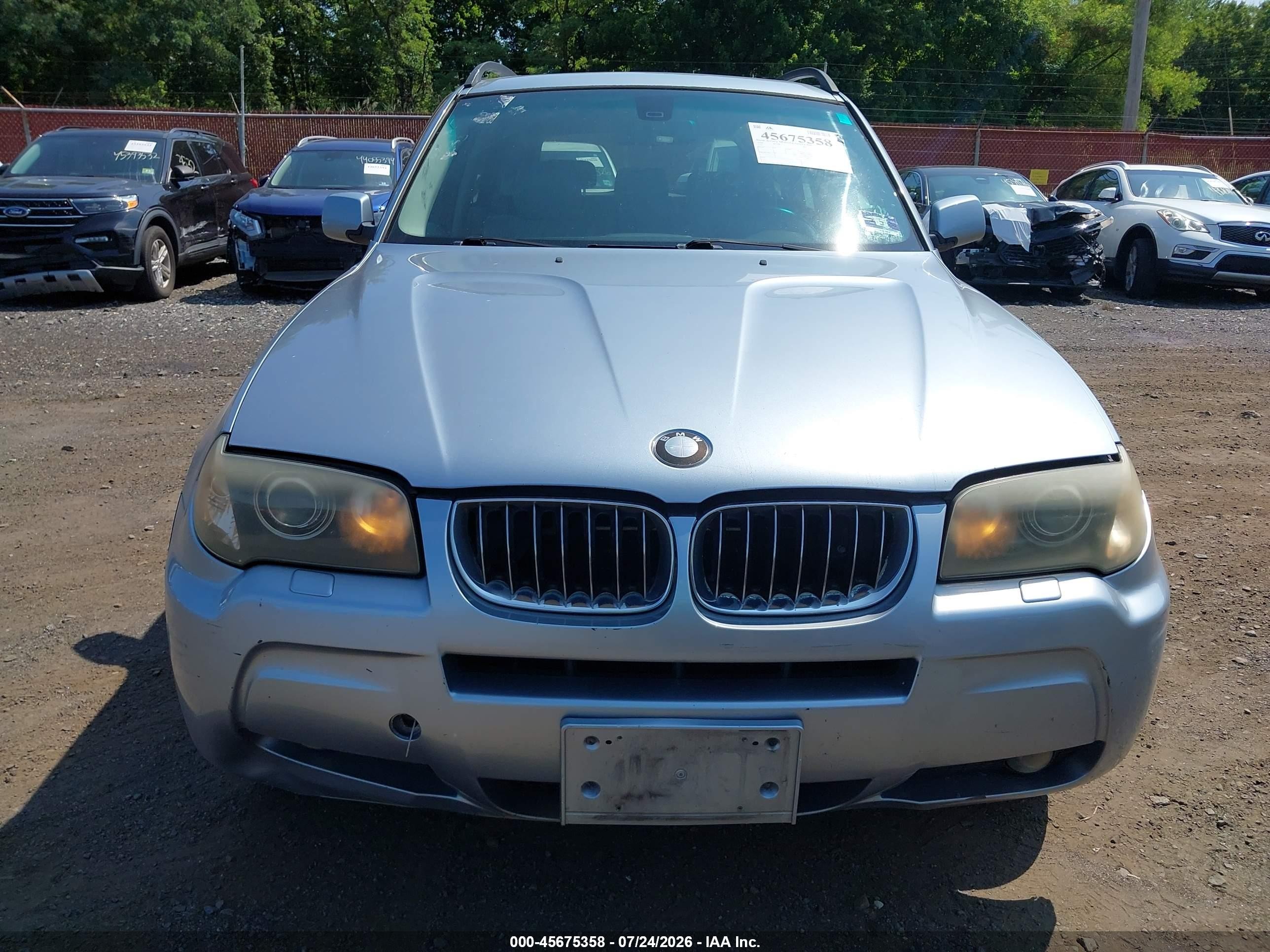 2006 Bmw X3 3.0i Light Blue vin: WBXPA93426WG78498