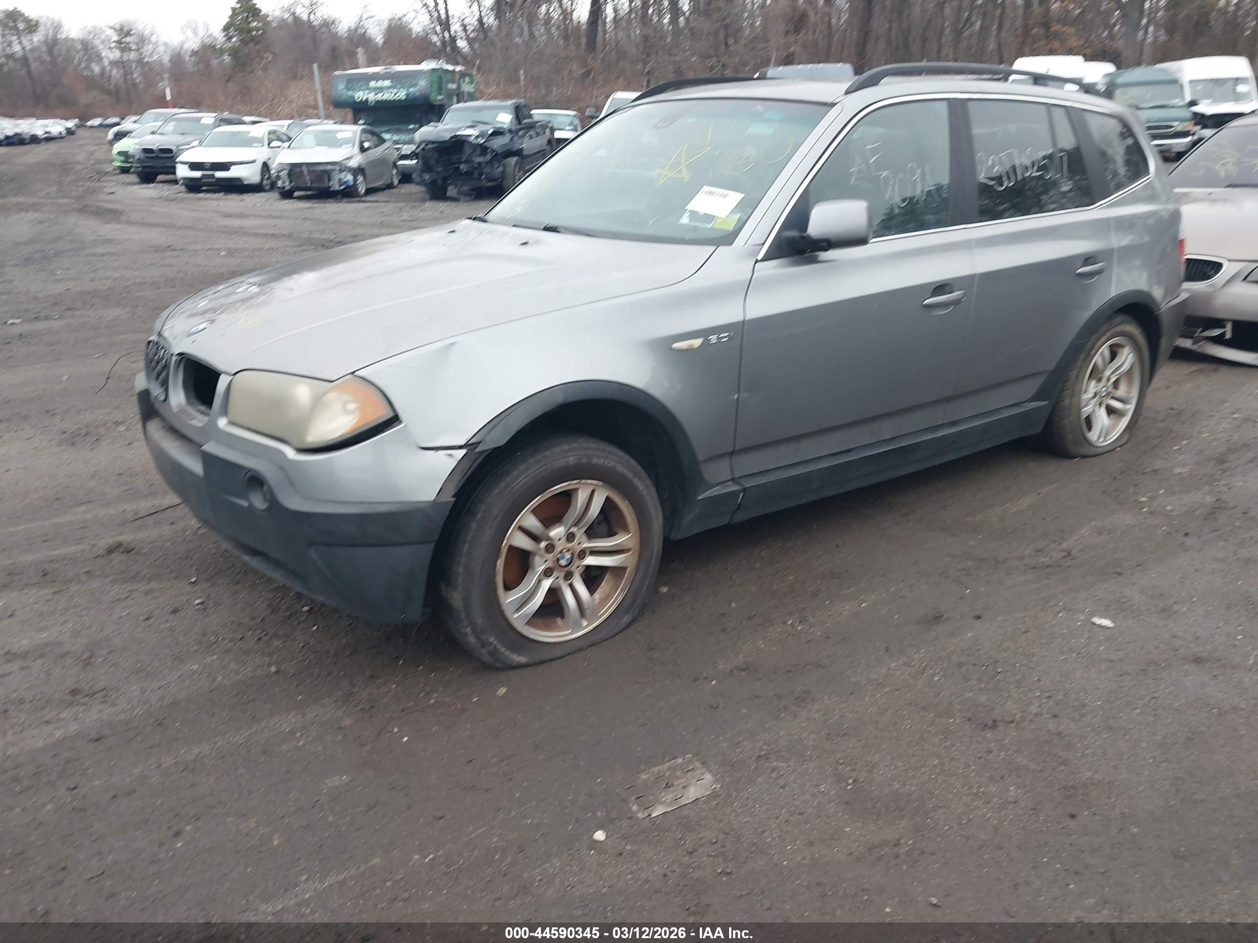 2005 Bmw X3 3.0i Gray vin: WBXPA93435WD13035