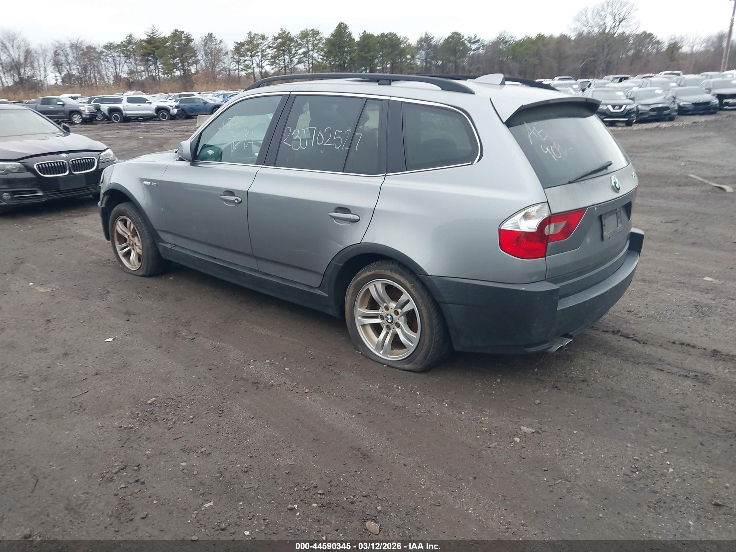 2005 Bmw X3 3.0i Gray vin: WBXPA93435WD13035