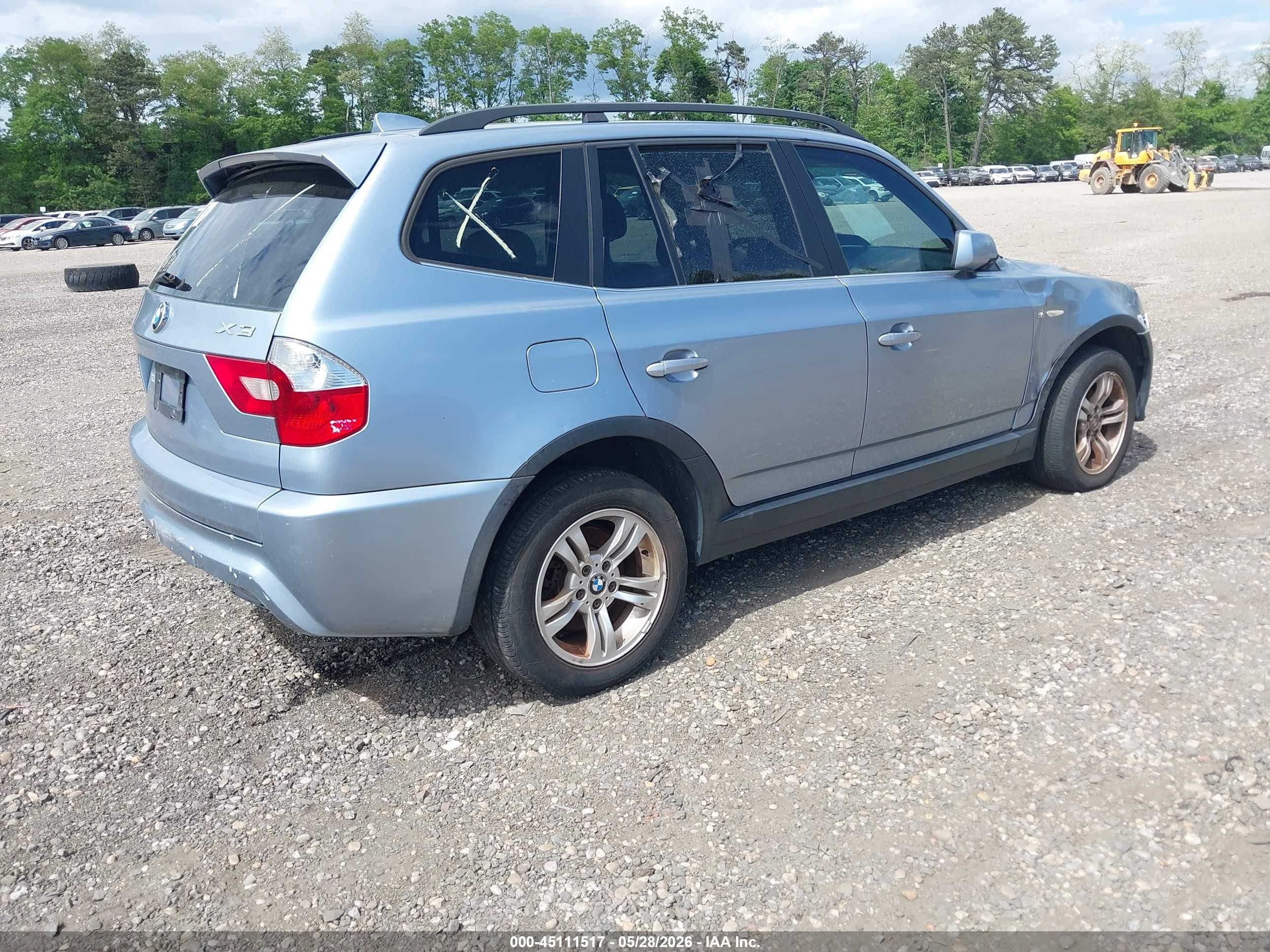 2006 Bmw X3 3.0i Gray vin: WBXPA93436WG91860