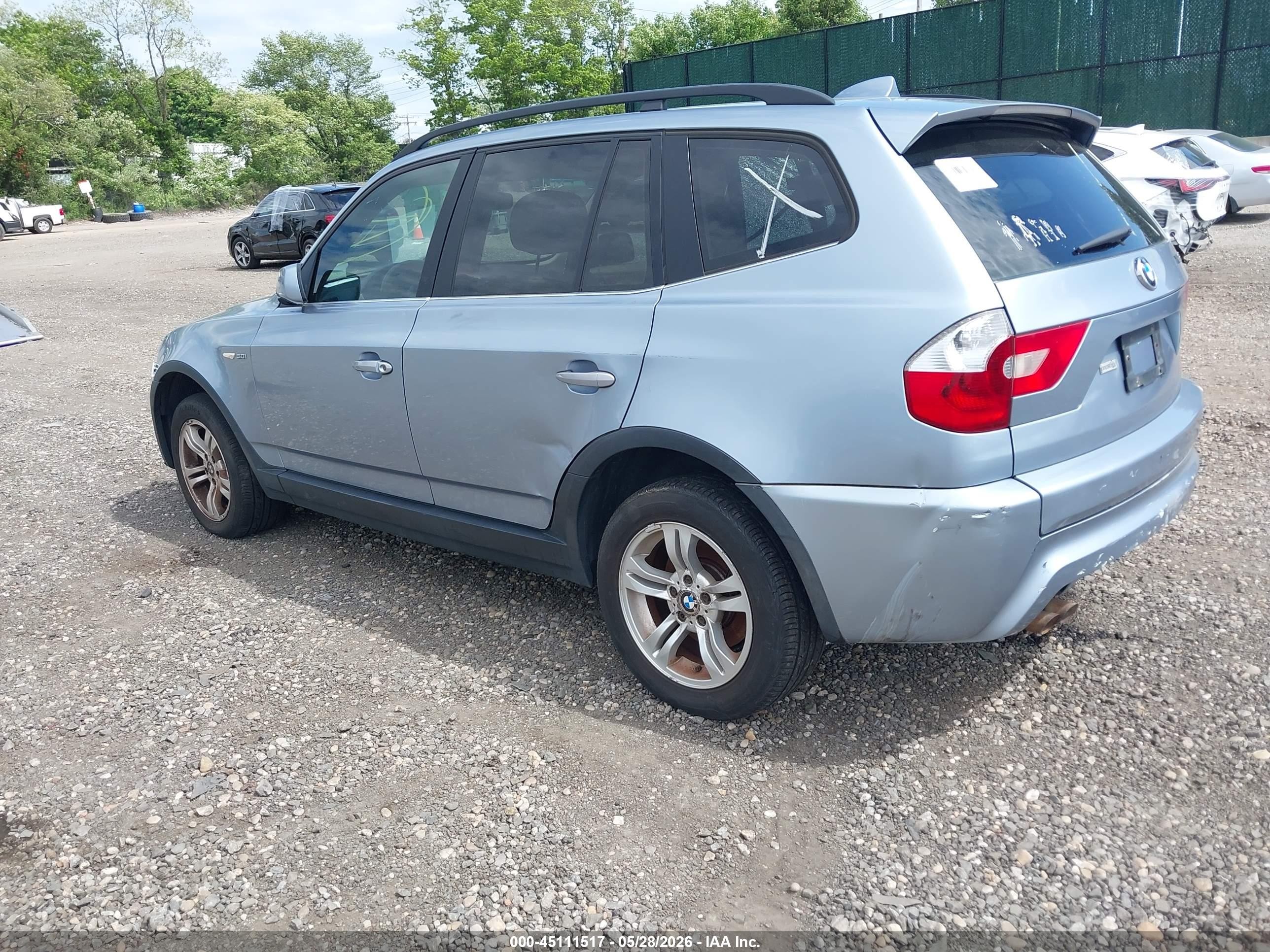 2006 Bmw X3 3.0i Gray vin: WBXPA93436WG91860