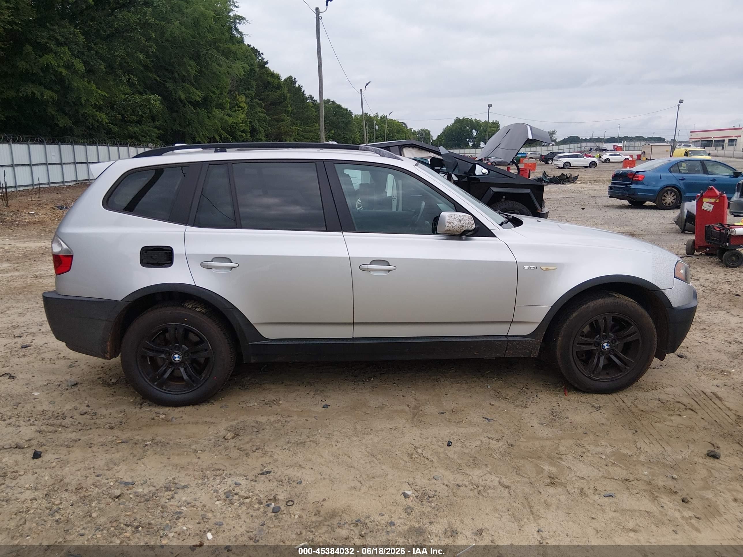 2004 Bmw X3 3.0i Silver vin: WBXPA93444WA65182