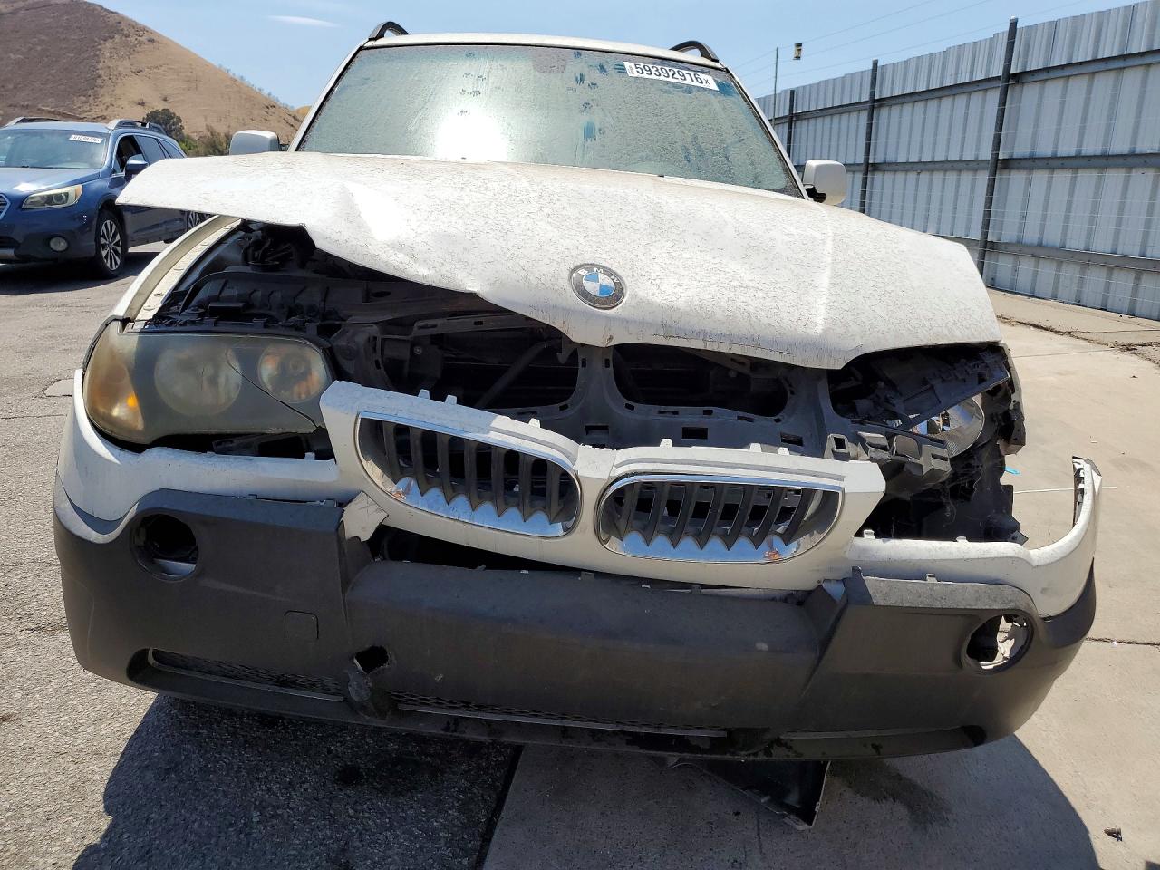 2004 Bmw X3 3.0i White vin: WBXPA93444WA65635