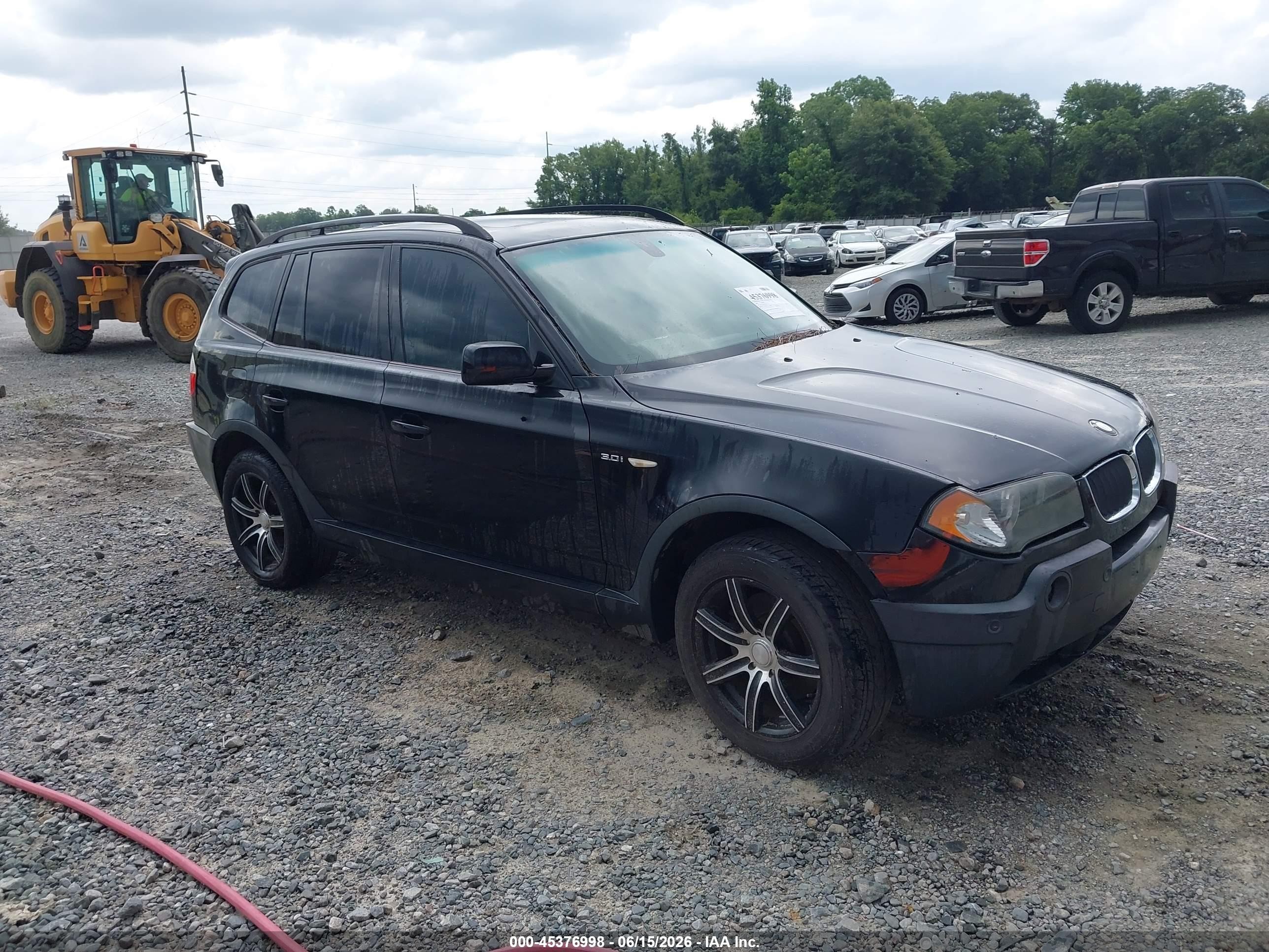 2005 Bmw X3 3.0i Черный vin: WBXPA93445WD15778