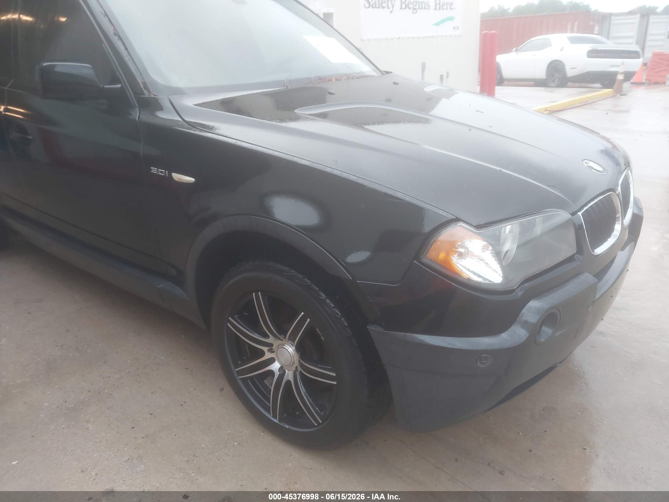 2005 Bmw X3 3.0i Черный vin: WBXPA93445WD15778