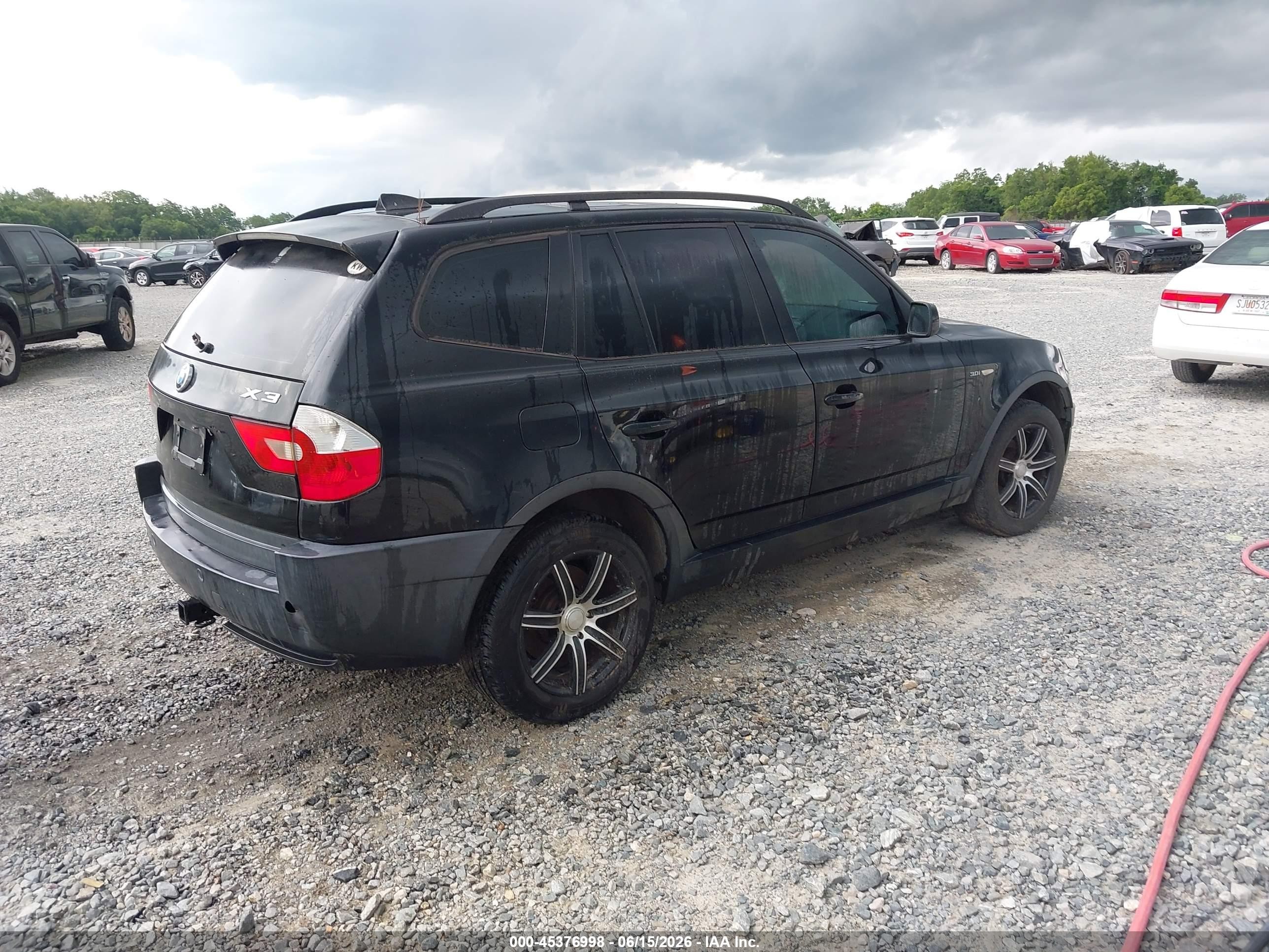 2005 Bmw X3 3.0i Черный vin: WBXPA93445WD15778
