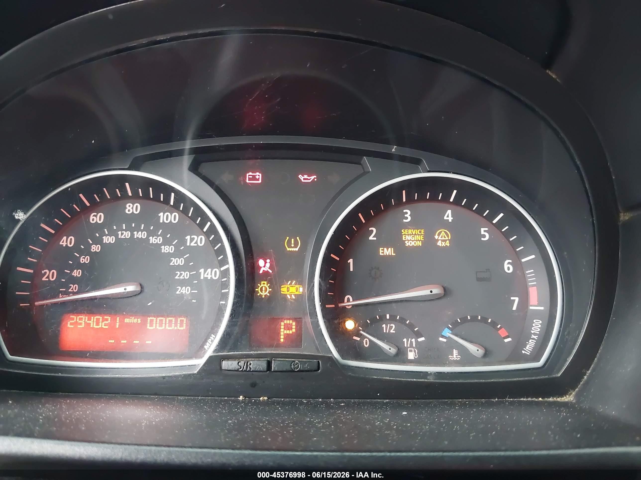 2005 Bmw X3 3.0i Черный vin: WBXPA93445WD15778