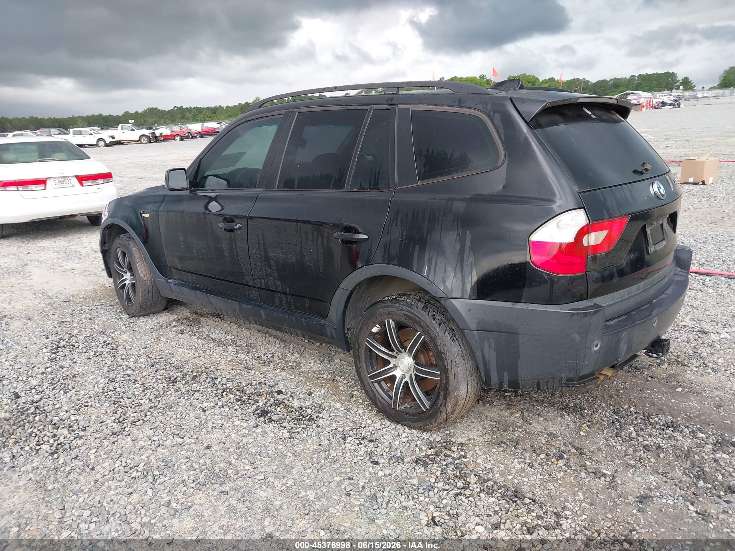 2005 Bmw X3 3.0i Черный vin: WBXPA93445WD15778