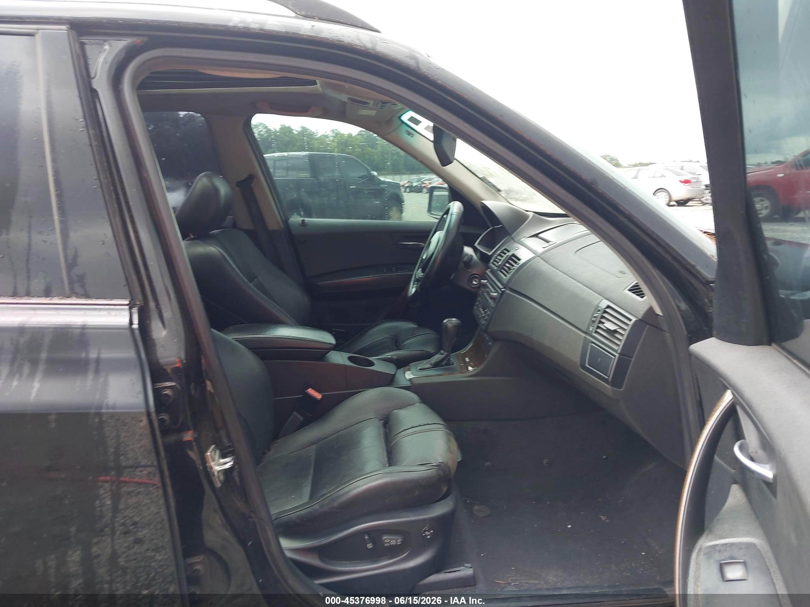 2005 Bmw X3 3.0i Черный vin: WBXPA93445WD15778