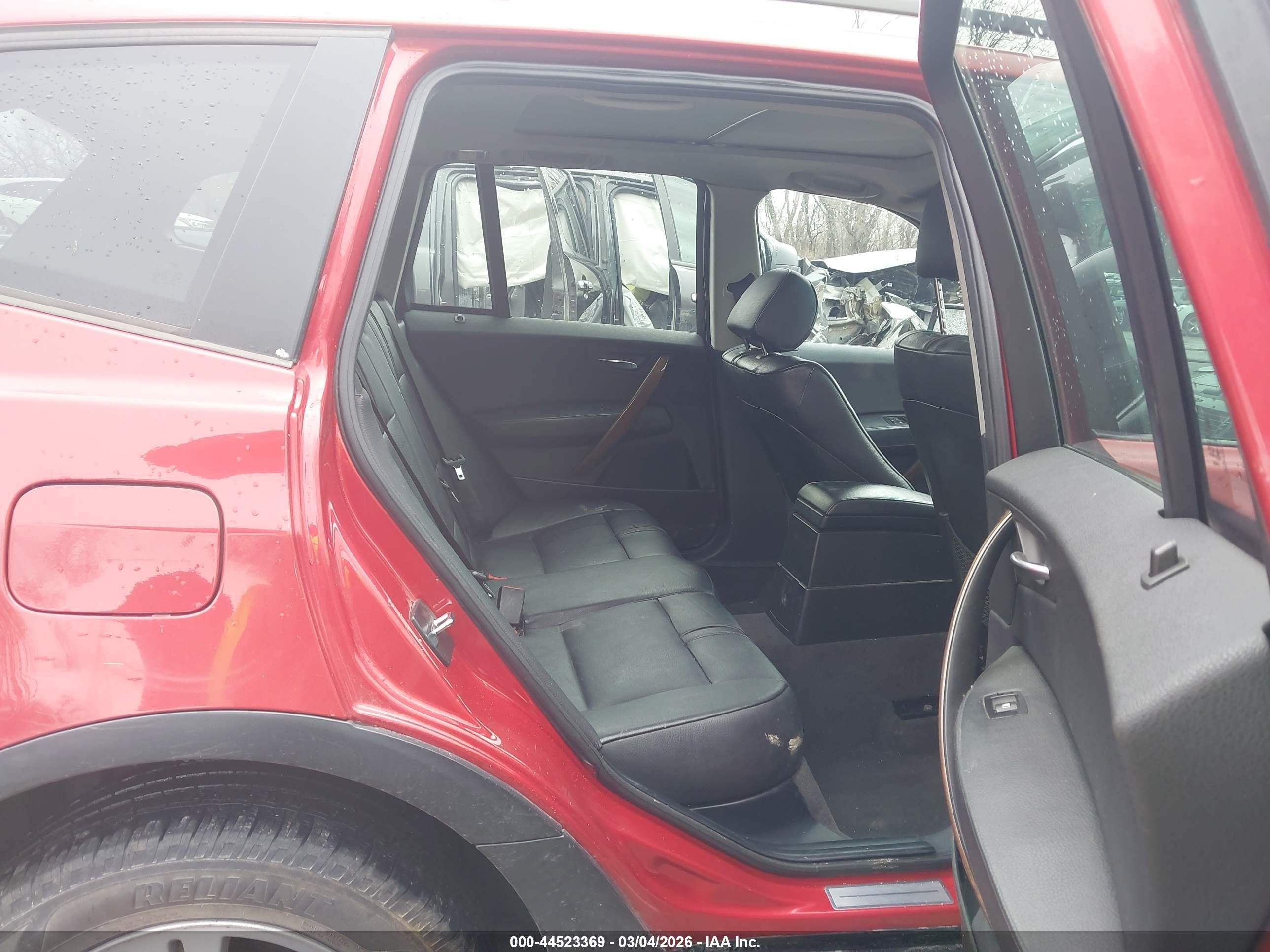 2005 Bmw X3 3.0i Red vin: WBXPA93445WD16753