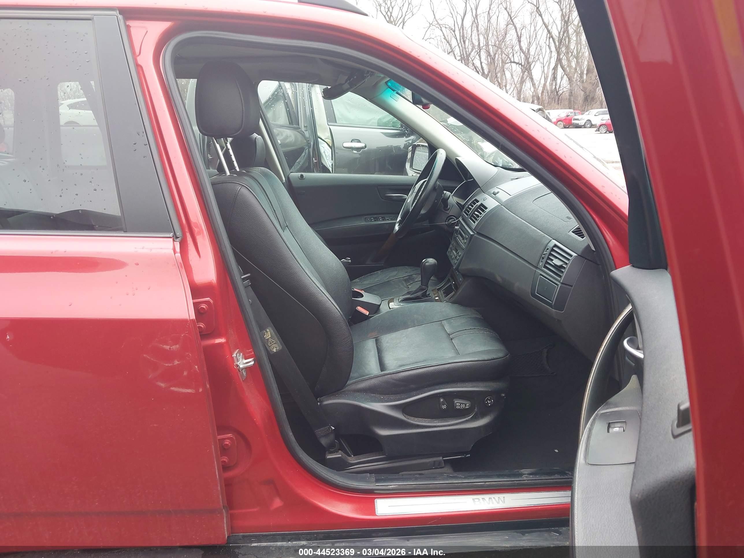 2005 Bmw X3 3.0i Red vin: WBXPA93445WD16753