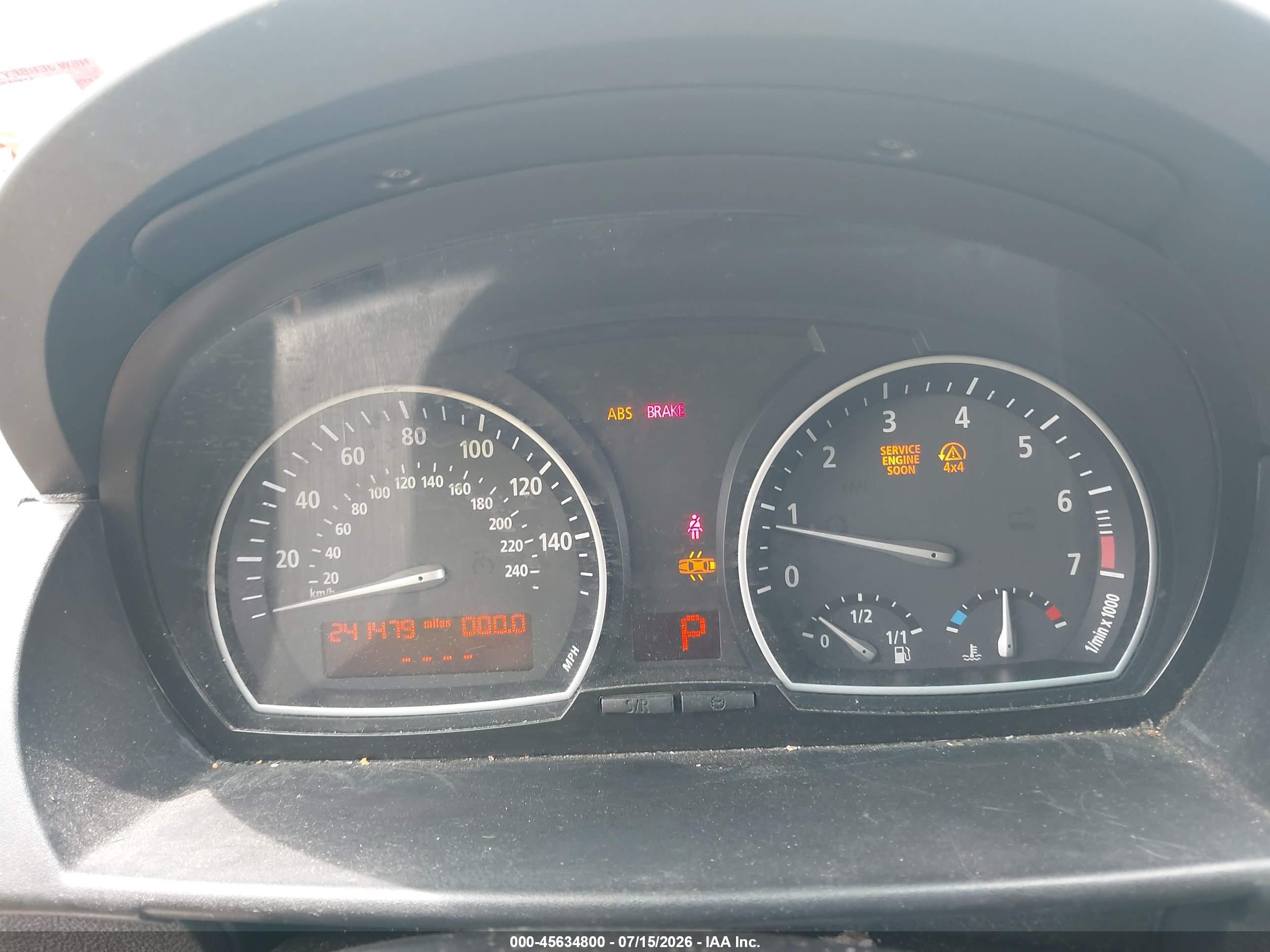 2005 Bmw X3 3.0i Light Blue vin: WBXPA93445WD20222