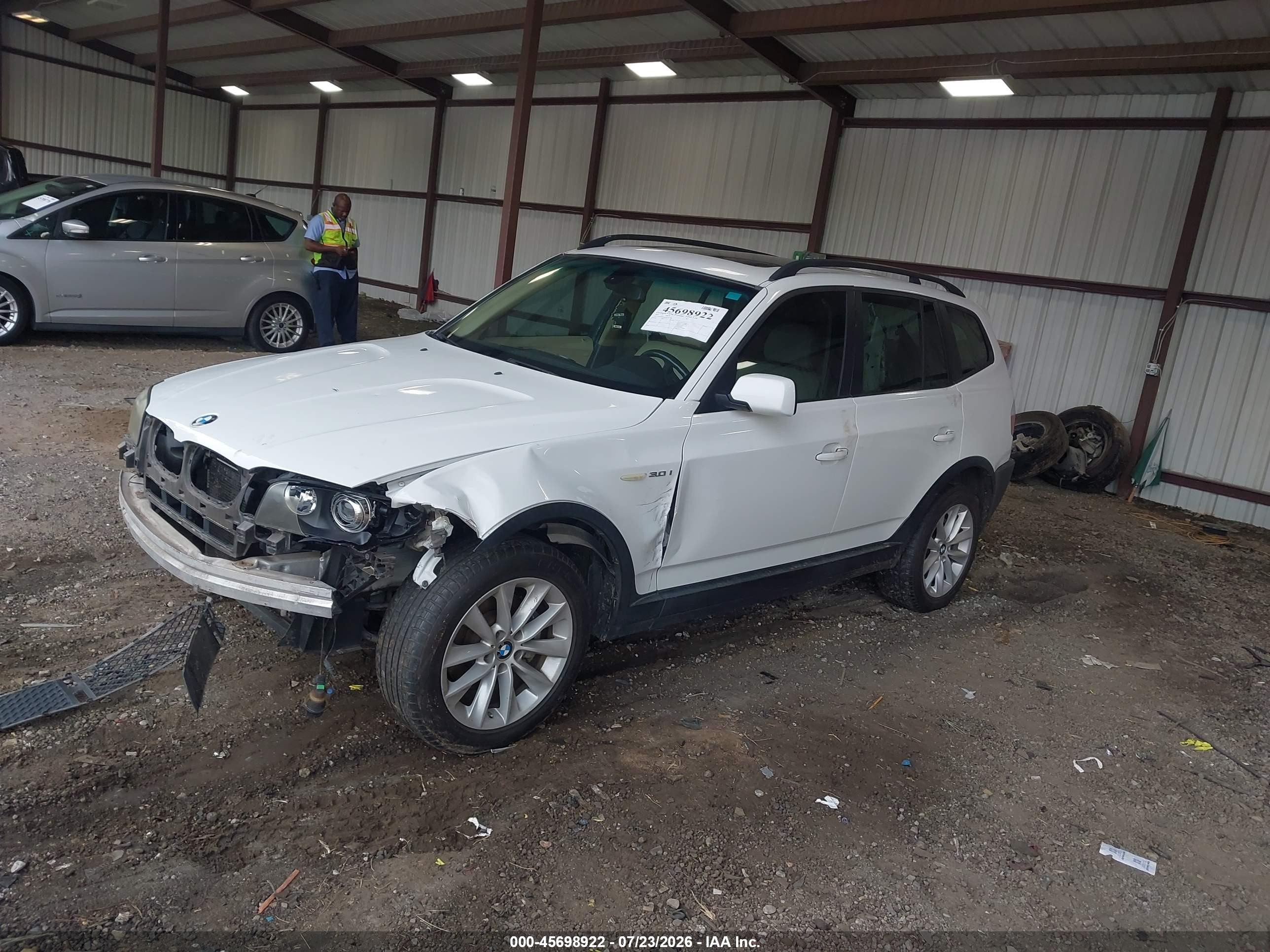 2005 Bmw X3 3.0i Белый vin: WBXPA93445WD20348