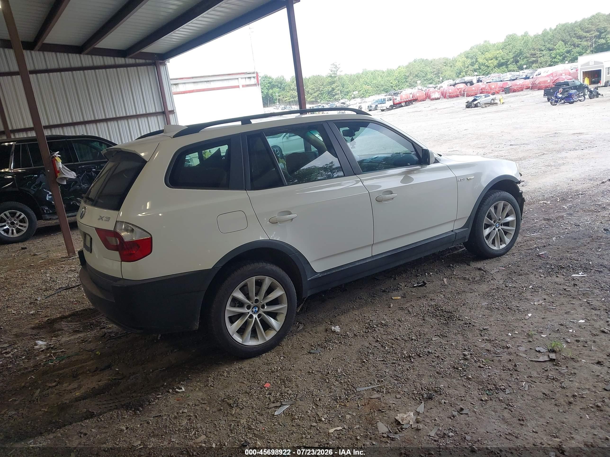 2005 Bmw X3 3.0i Белый vin: WBXPA93445WD20348