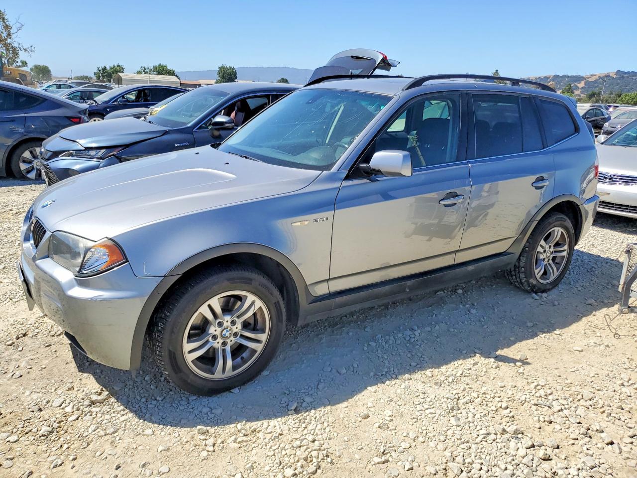 2006 Bmw X3 3.0i Silver vin: WBXPA93446WD26006