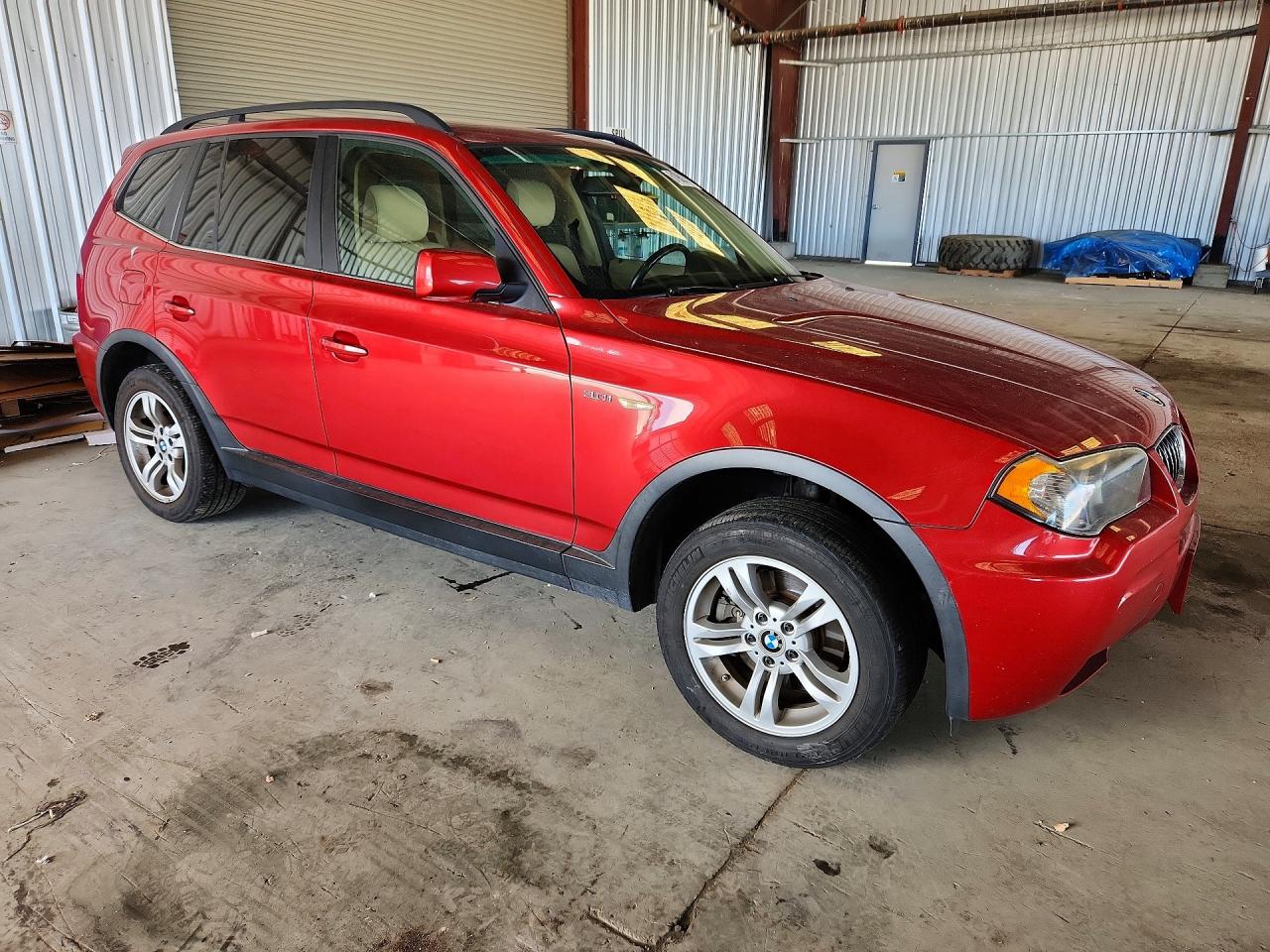 2006 Bmw X3 3.0i Red vin: WBXPA93446WG79197