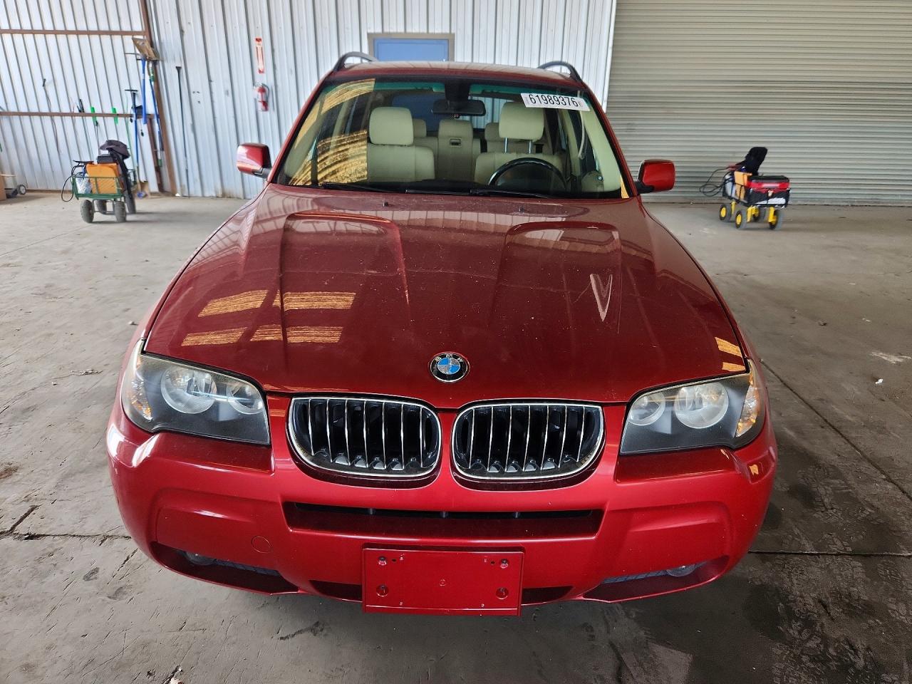 2006 Bmw X3 3.0i Red vin: WBXPA93446WG79197