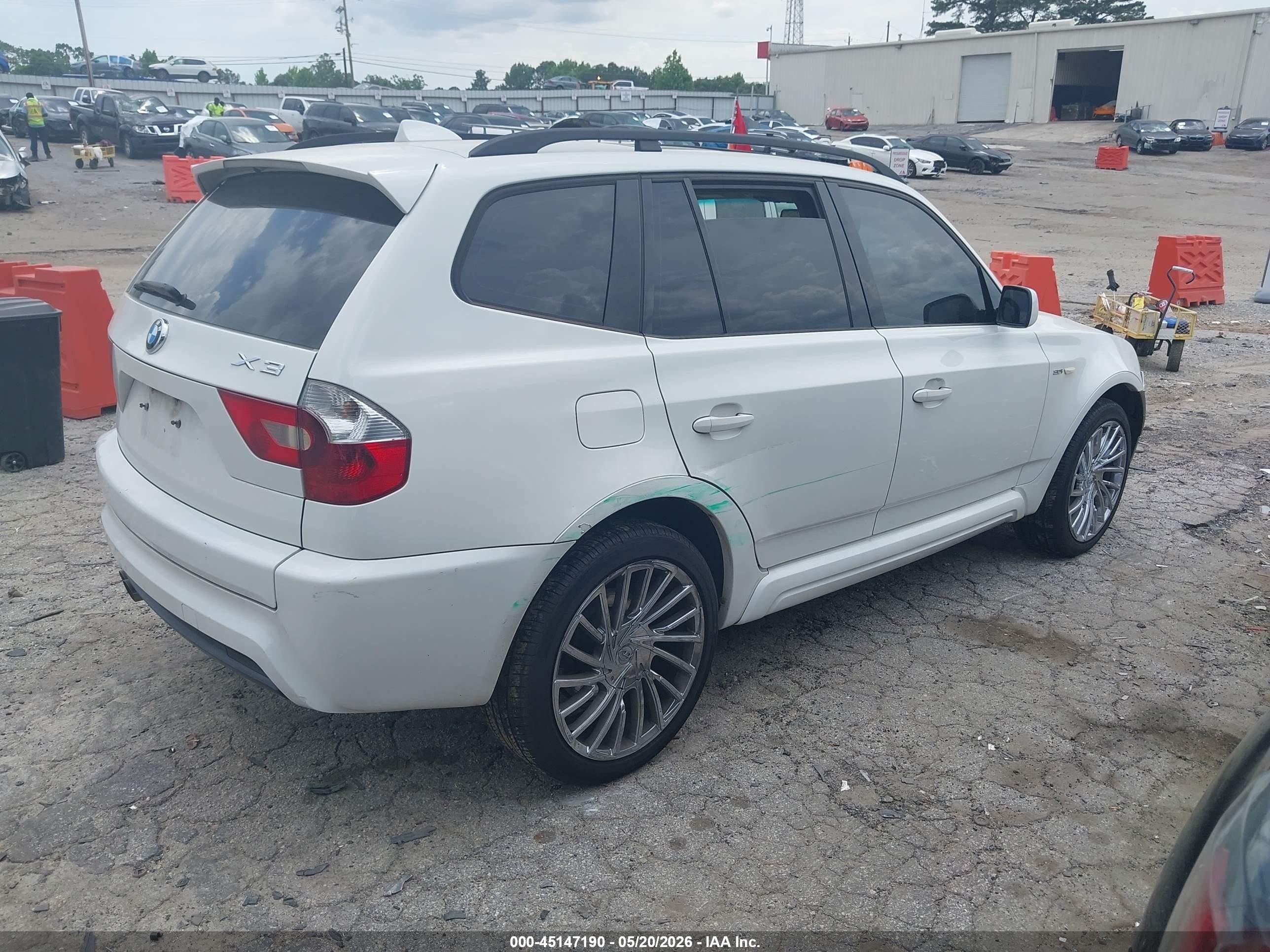 2006 Bmw X3 3.0i White vin: WBXPA93456WG88698