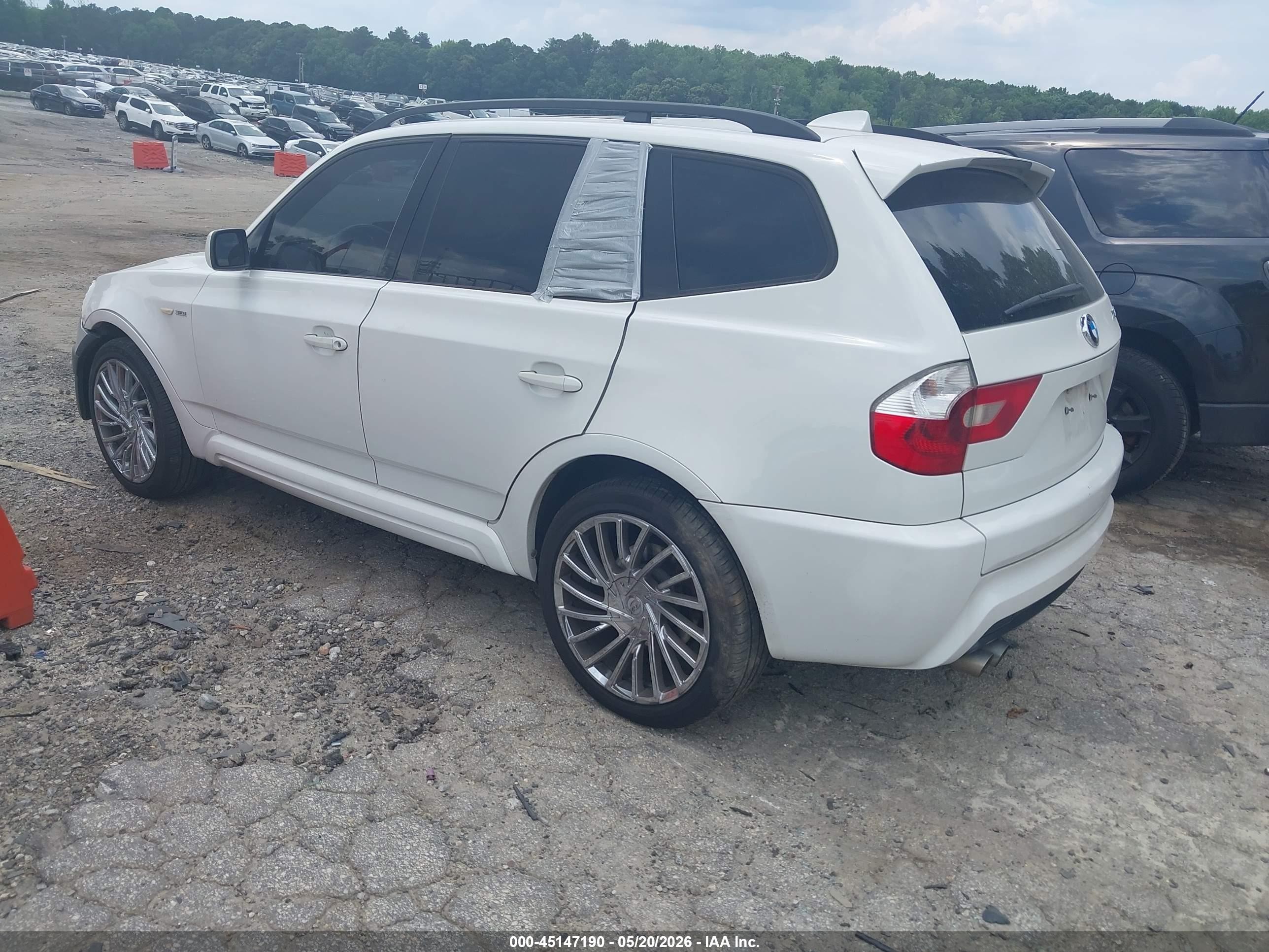 2006 Bmw X3 3.0i White vin: WBXPA93456WG88698