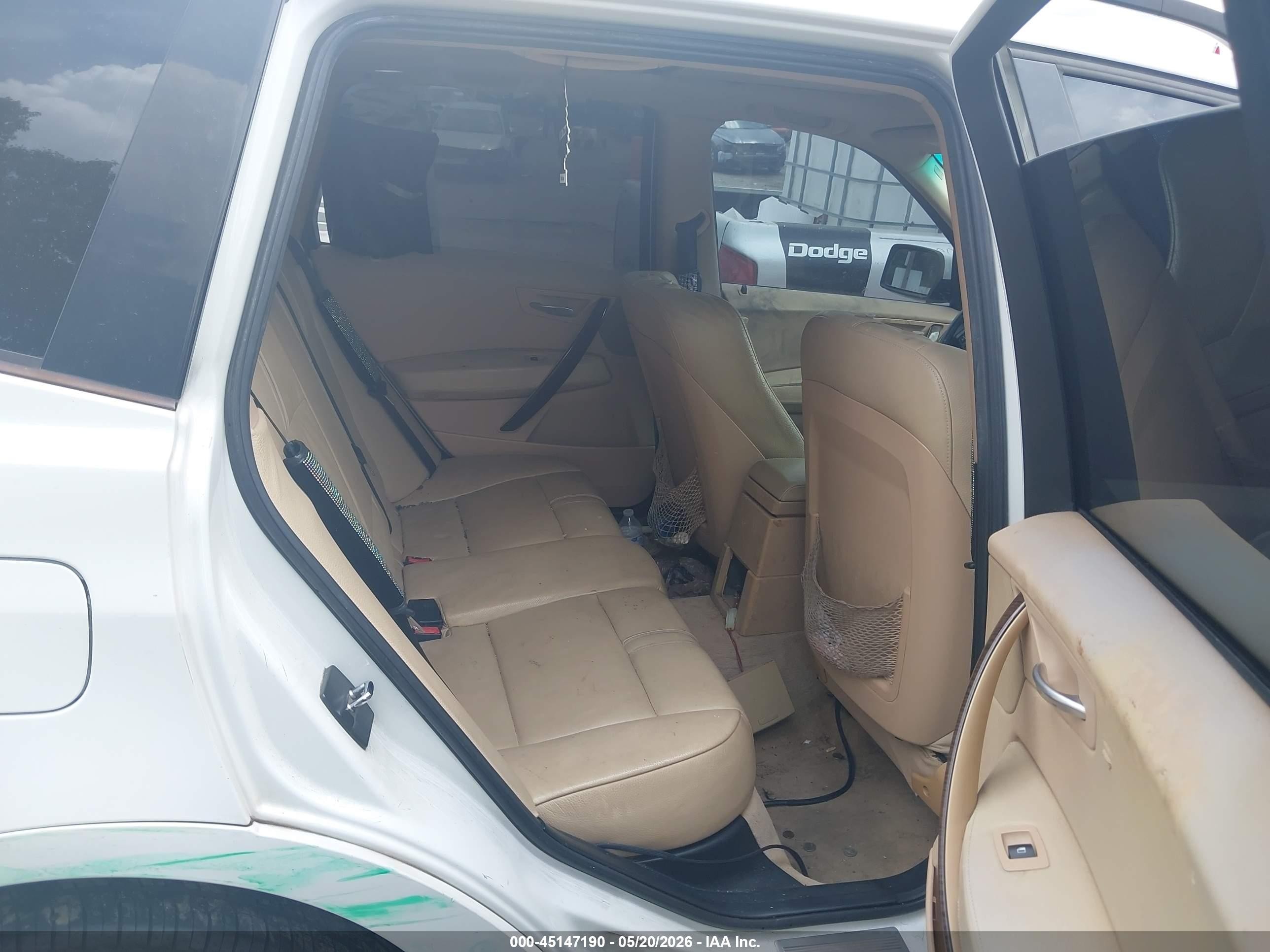 2006 Bmw X3 3.0i White vin: WBXPA93456WG88698