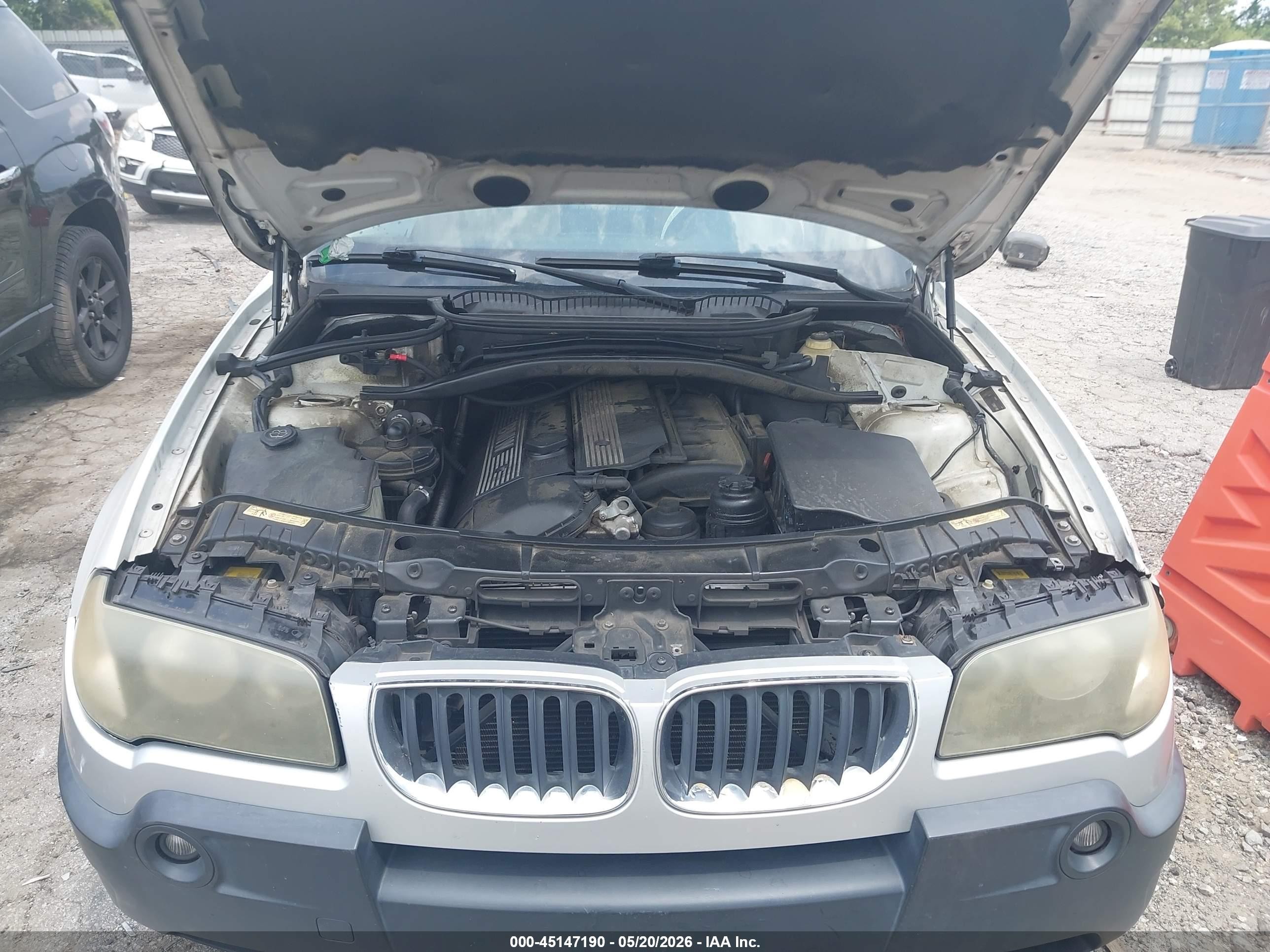 2006 Bmw X3 3.0i White vin: WBXPA93456WG88698