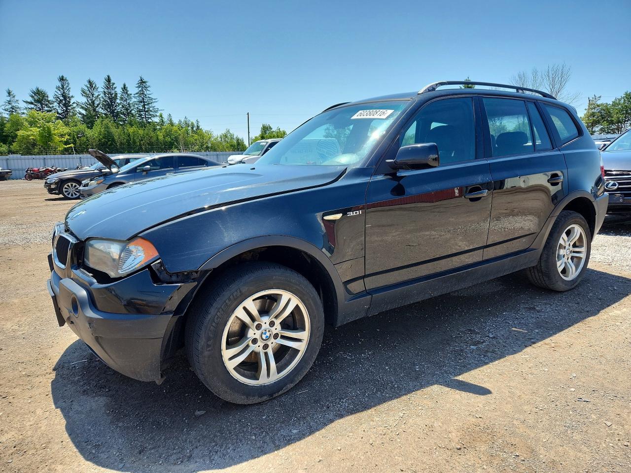 2004 Bmw X3 3.0i Black vin: WBXPA93464WC31735