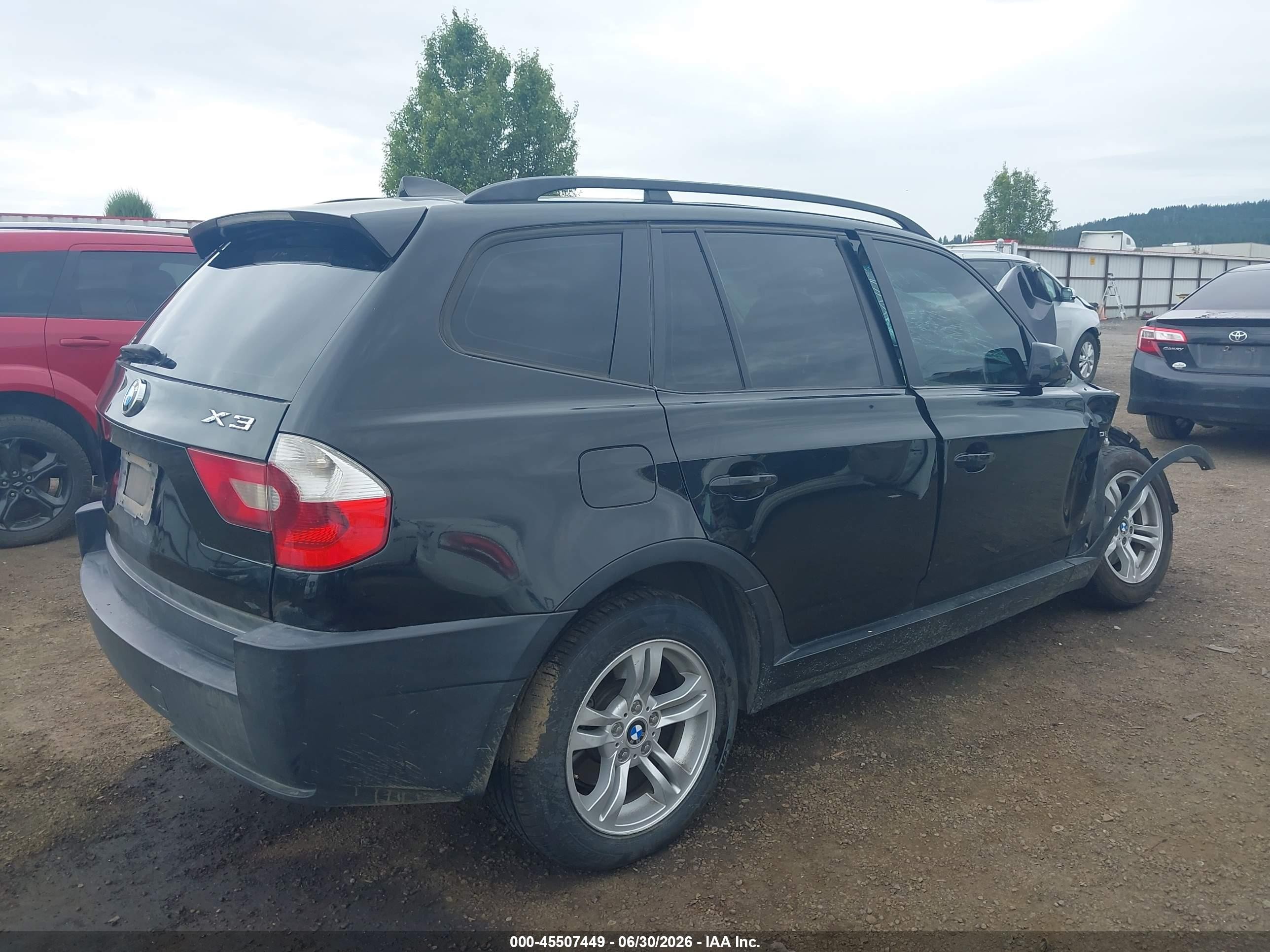 2005 Bmw X3 3.0i Black vin: WBXPA93465WA31570