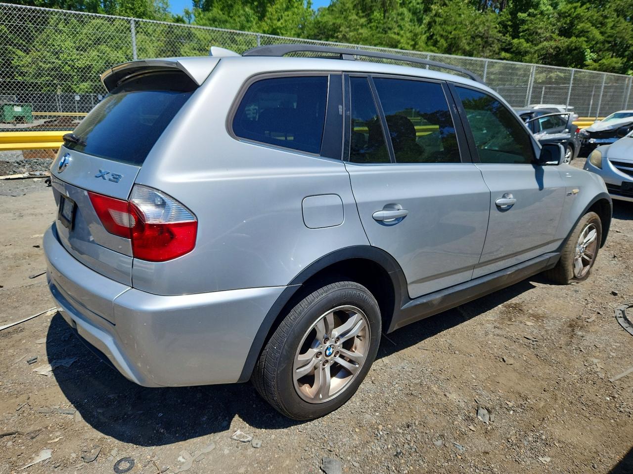 2006 Bmw X3 3.0i Silver vin: WBXPA93466WD24662