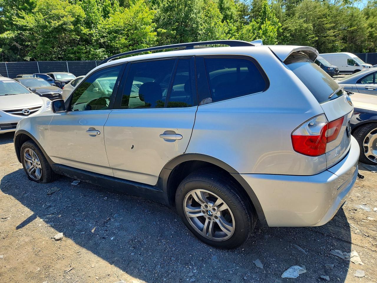 2006 Bmw X3 3.0i Silver vin: WBXPA93466WD24662