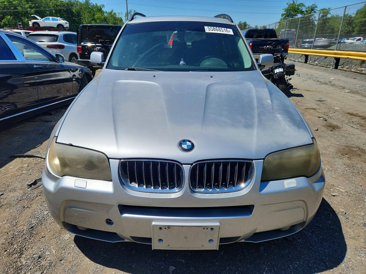 2006 Bmw X3 3.0i Silver vin: WBXPA93466WD24662