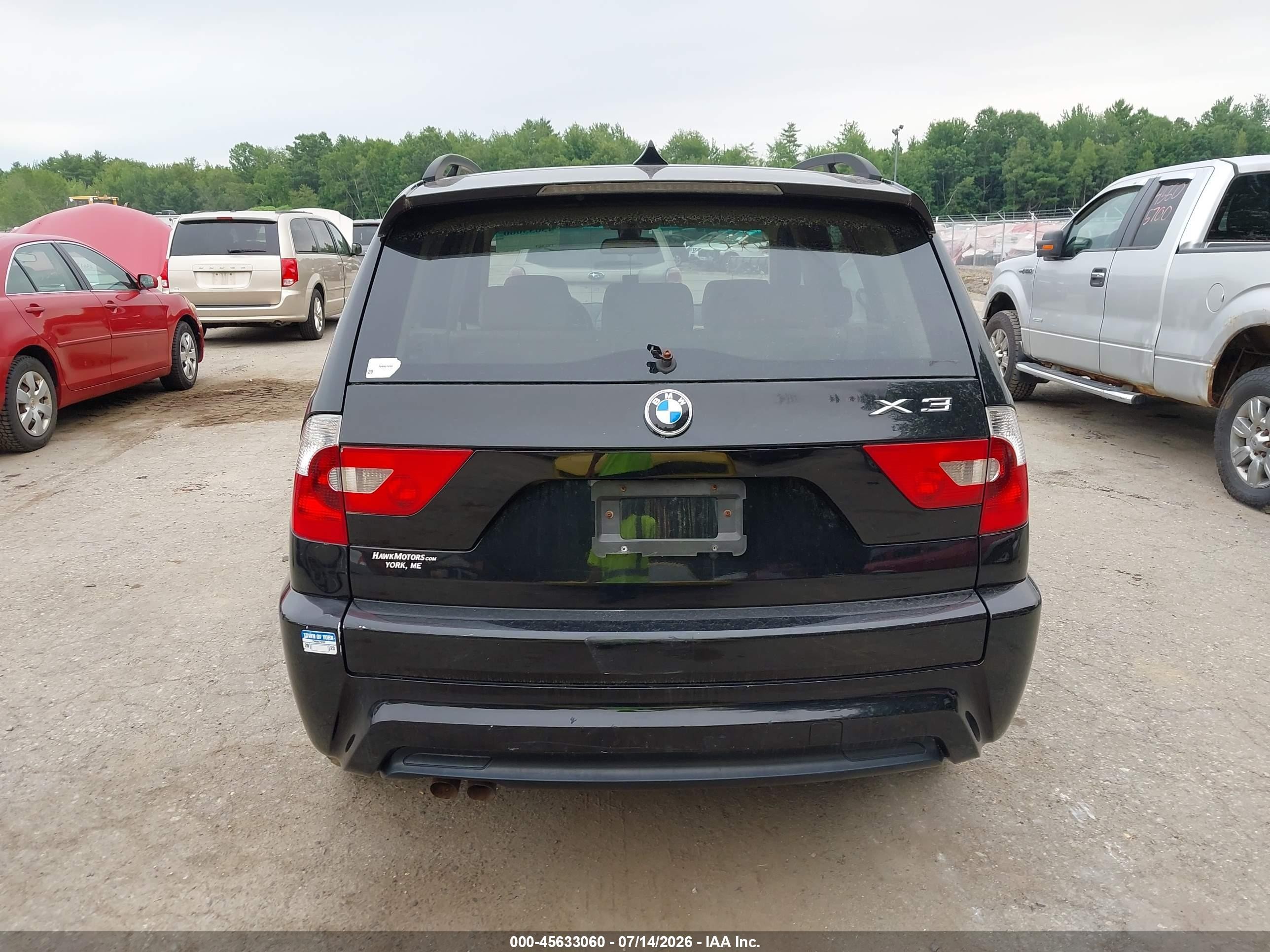 2006 Bmw X3 3.0i Black vin: WBXPA93466WG78813