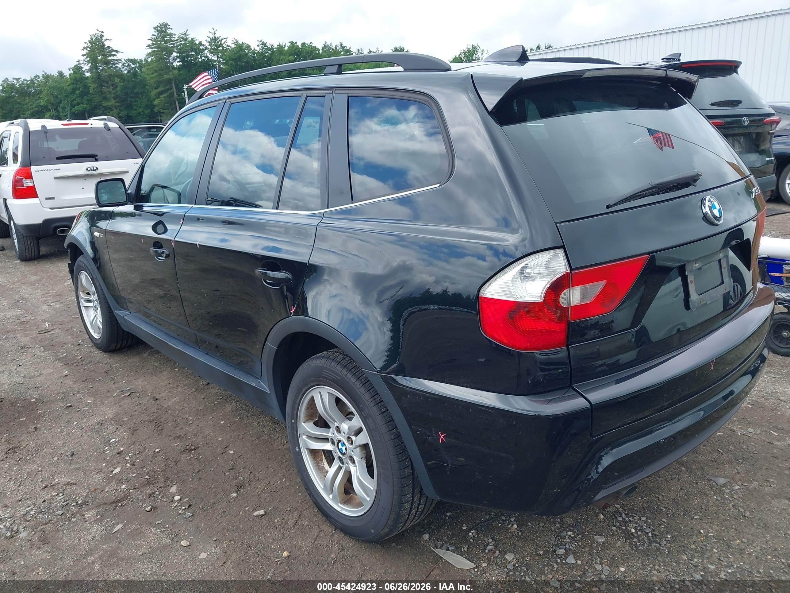 2006 Bmw X3 3.0i Black vin: WBXPA93466WG88712