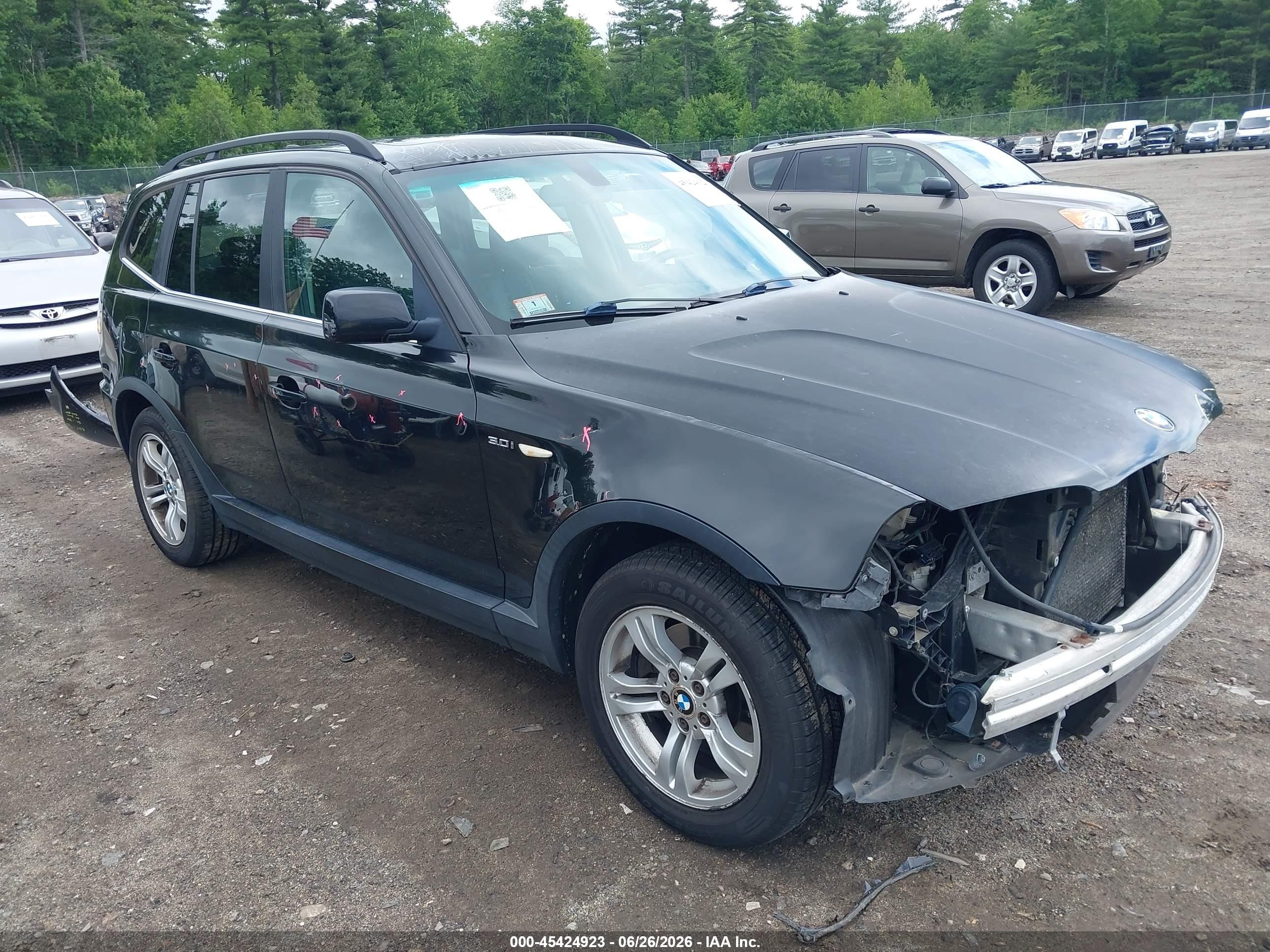 2006 Bmw X3 3.0i Black vin: WBXPA93466WG88712