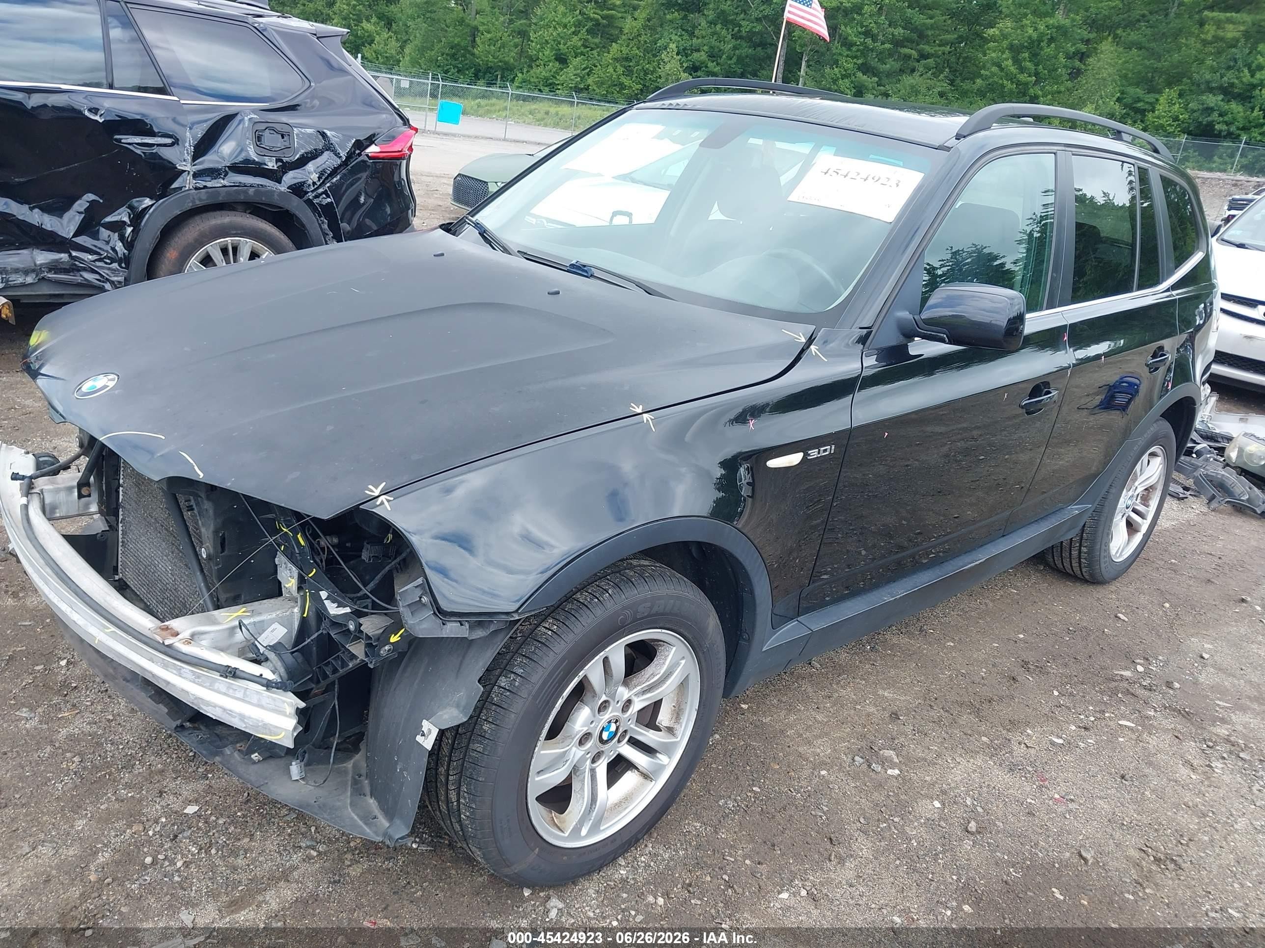 2006 Bmw X3 3.0i Black vin: WBXPA93466WG88712