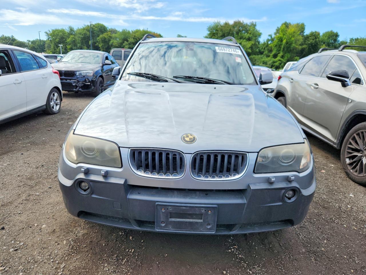 2005 Bmw X3 3.0i Gray vin: WBXPA93475WD09618