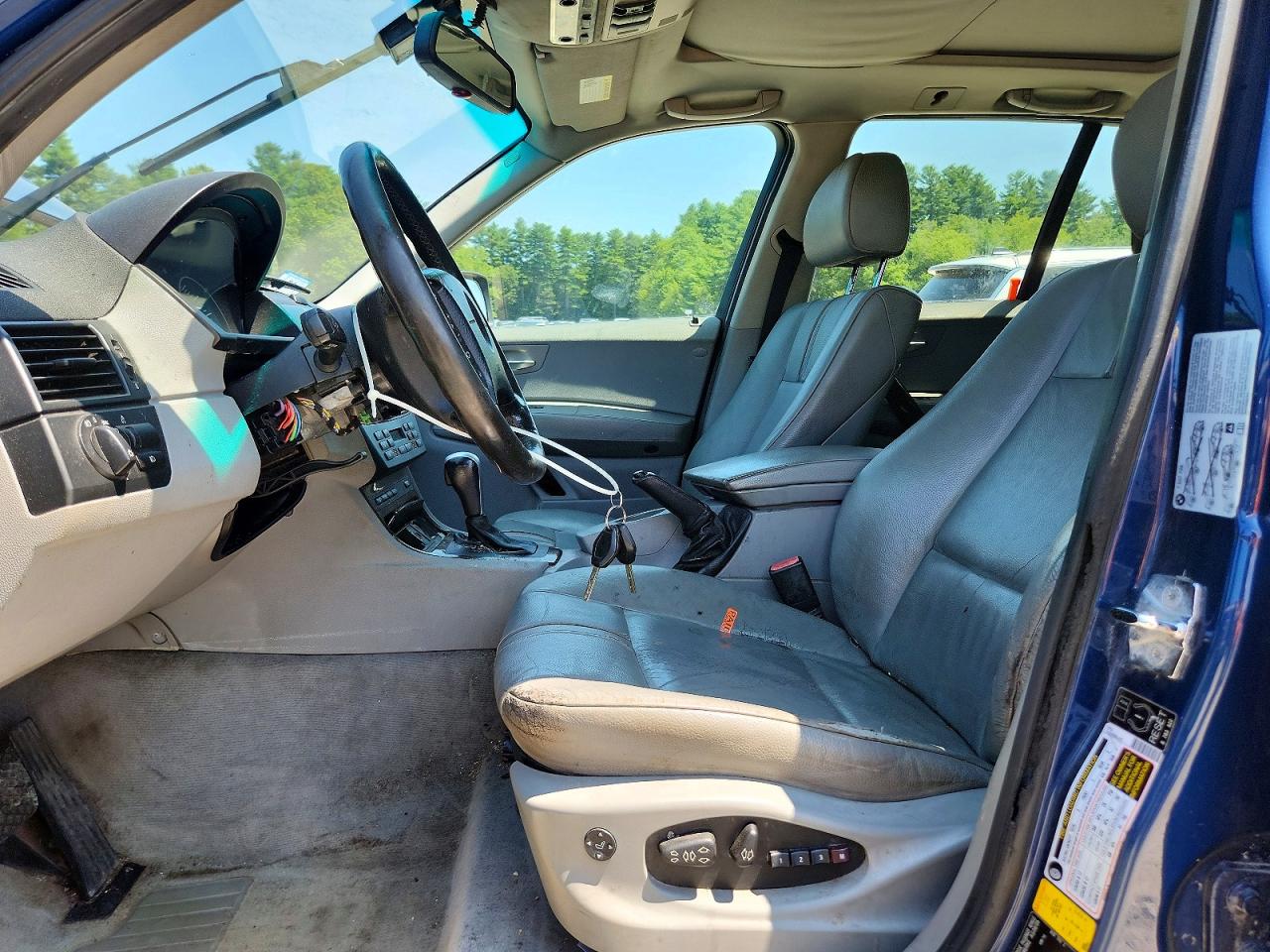 2006 Bmw X3 3.0i Blue vin: WBXPA93476WD27439
