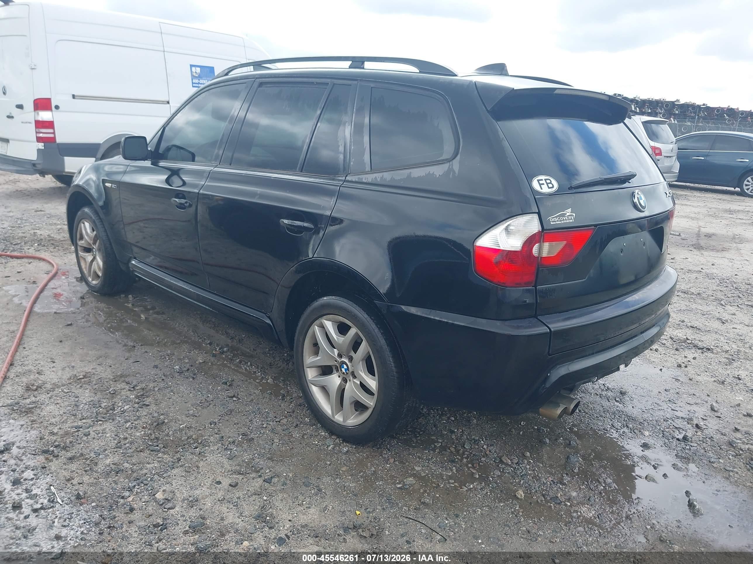 2006 Bmw X3 3.0i Черный vin: WBXPA93476WD30065